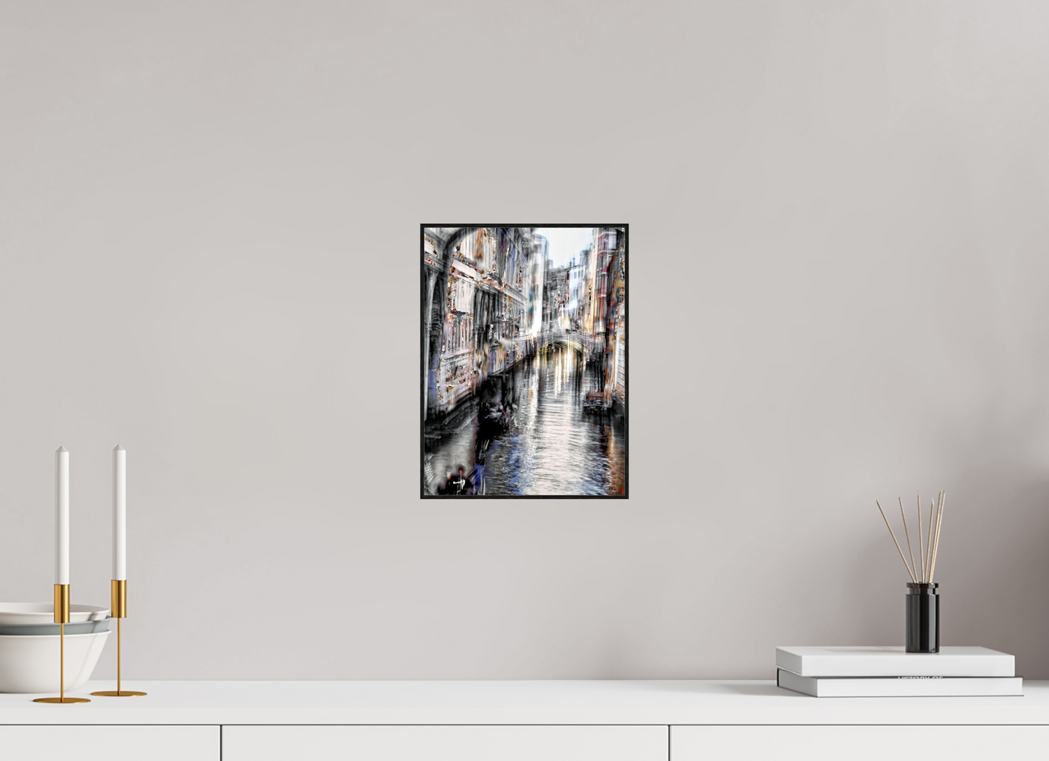 21 x 28 cm, Foto in ArtBox aus Massivholz Eiche schwarz RED³ HP Amari III