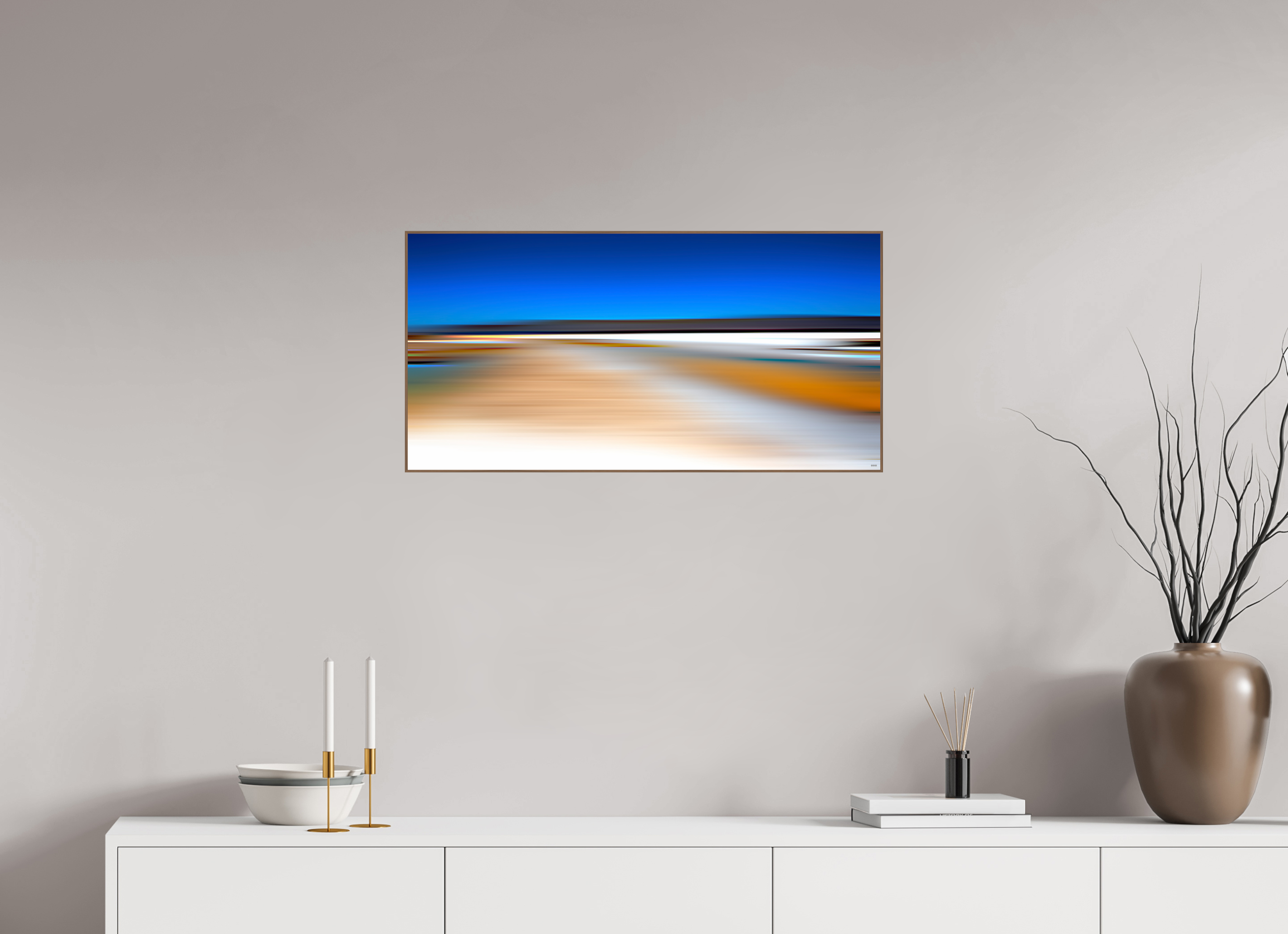 80 x 40 cm, Foto in ArtBox aus Massivholz Nussbaum RED³ PH Antankara V