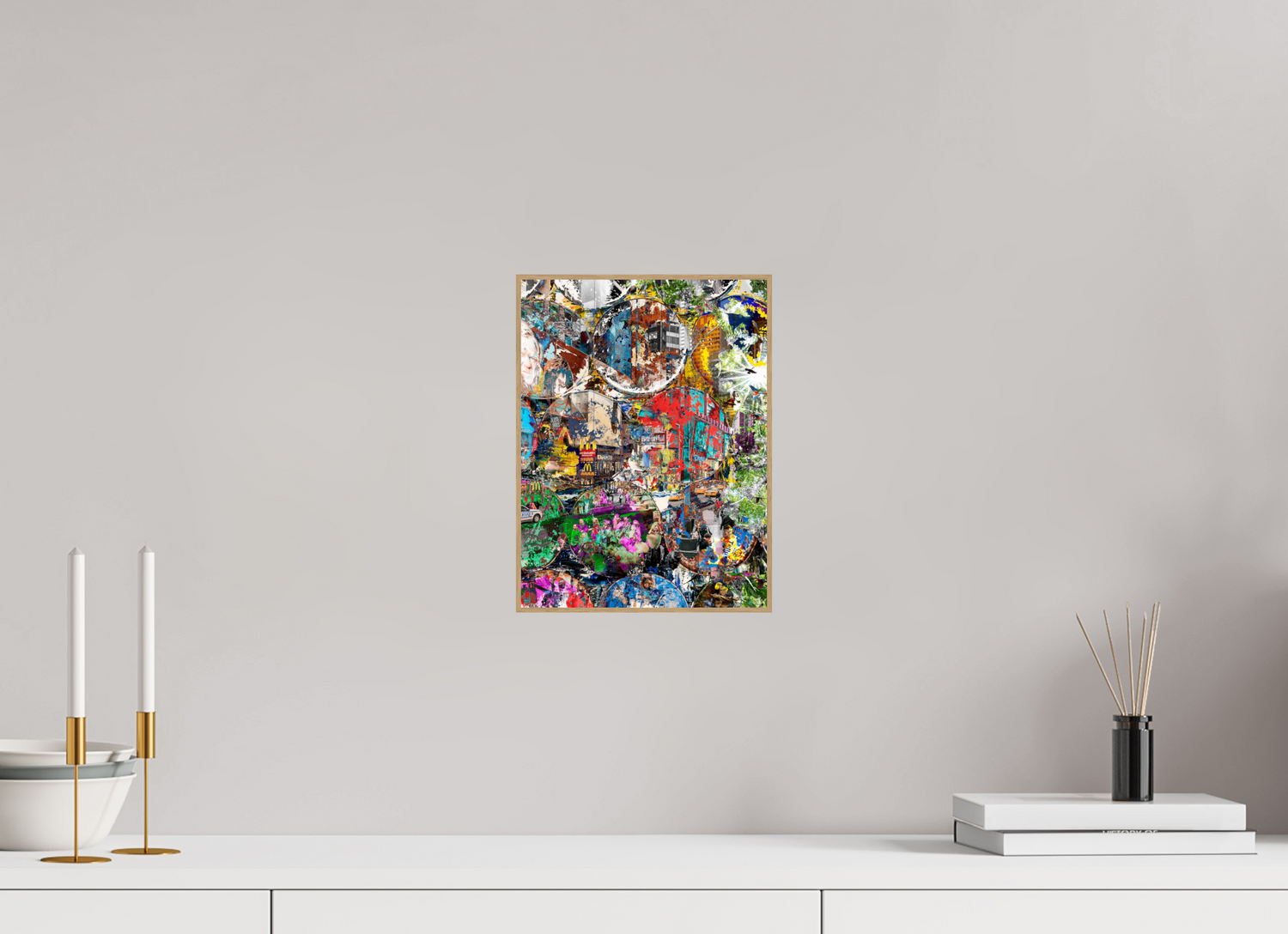 21 x 28 cm, Foto in ArtBox aus Massivholz Eiche natur RED³ HP Winston churchills boy III