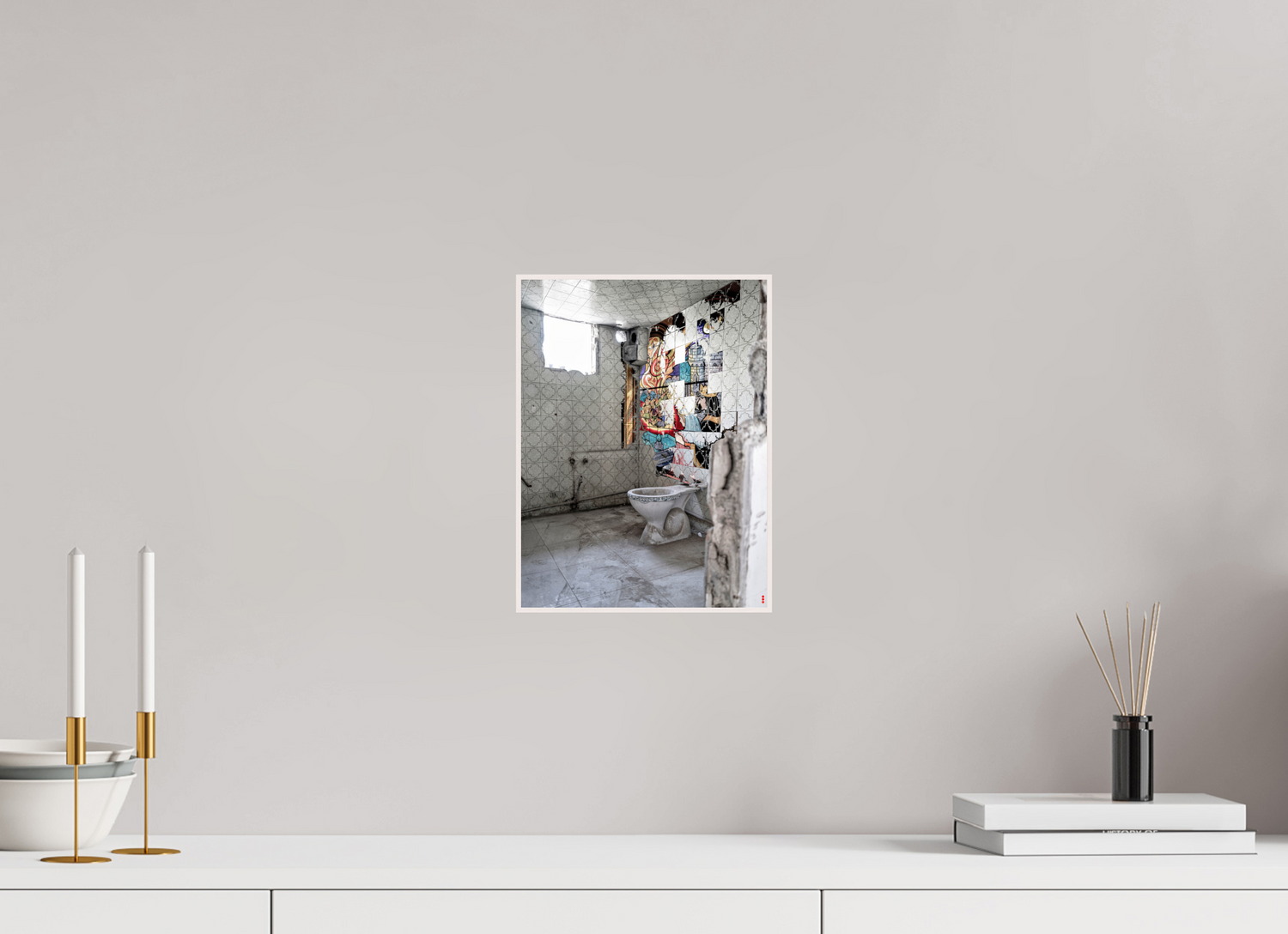 21 x 28 cm, Foto in ArtBox aus Massivholz Ahorn weiß RED³ SCSI Masirah III