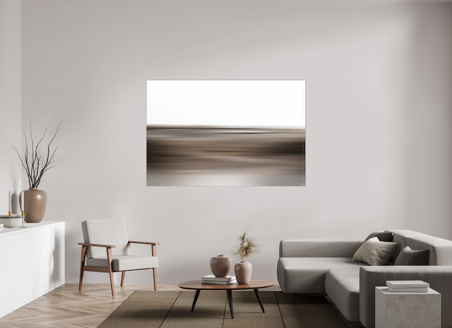 180 x 120 cm, Slimline Einfassung schwarz unter 2mm Acrylglas FA PH Adisa I