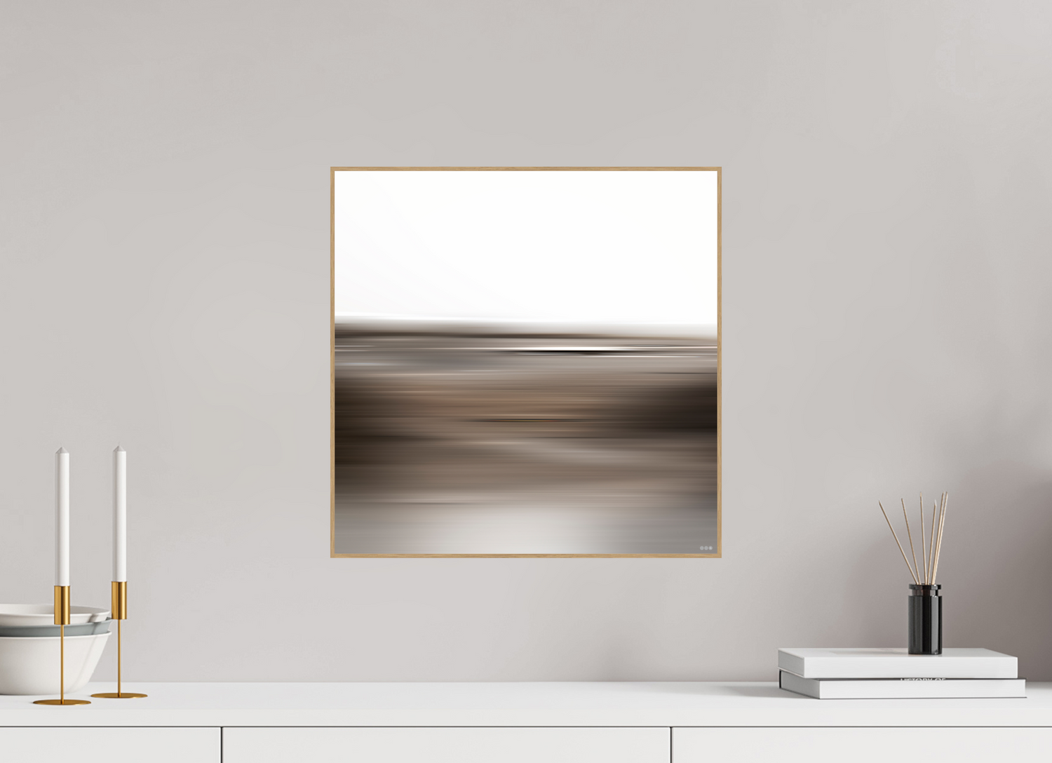 40 x 40 cm, Foto in ArtBox aus Massivholz Eiche natur RED³ PH Adisa II