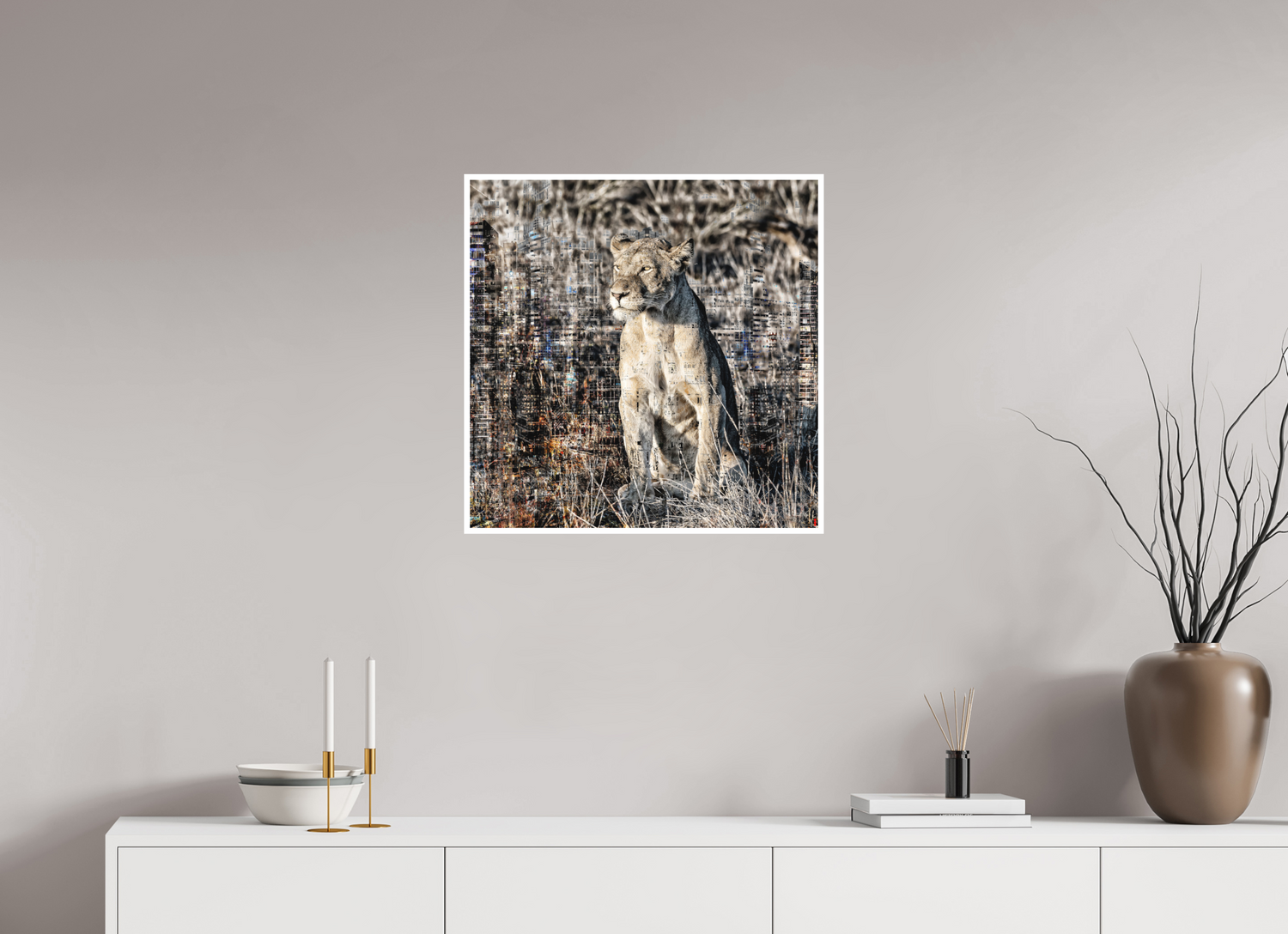 60 x 60 cm, Fine Art Print Hahnemühle William Turner RED³ WC Adwoa II