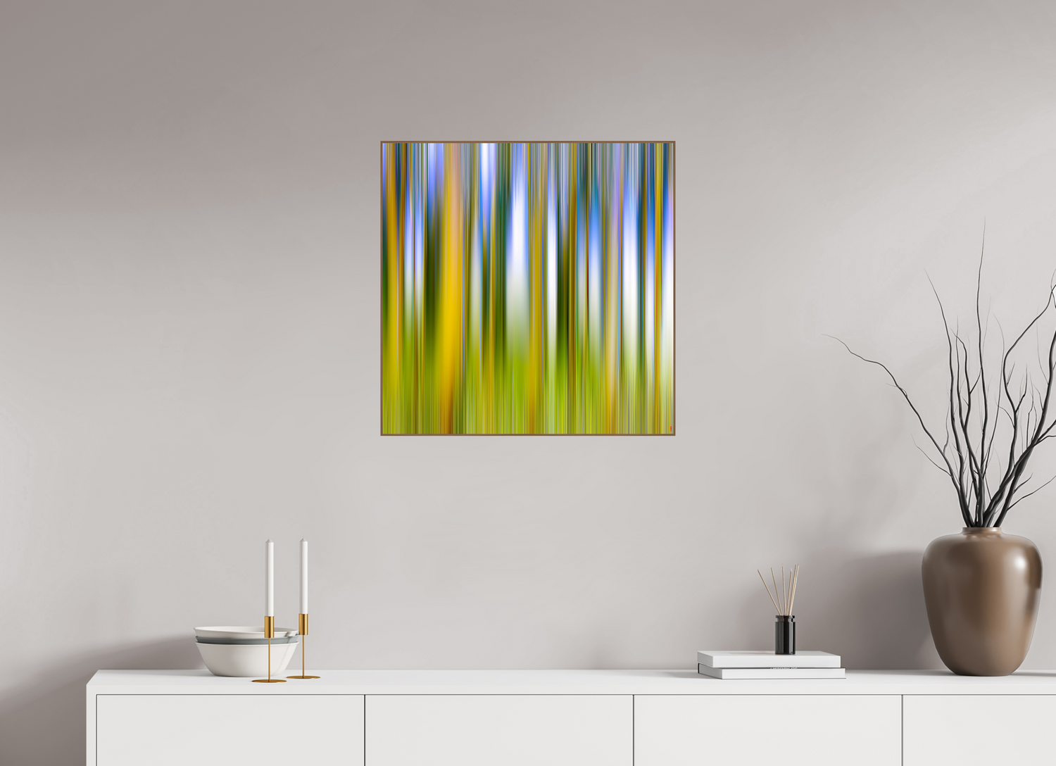 60 x 60 cm, Foto in ArtBox aus Massivholz Nussbaum RED³ PH Ayashe II