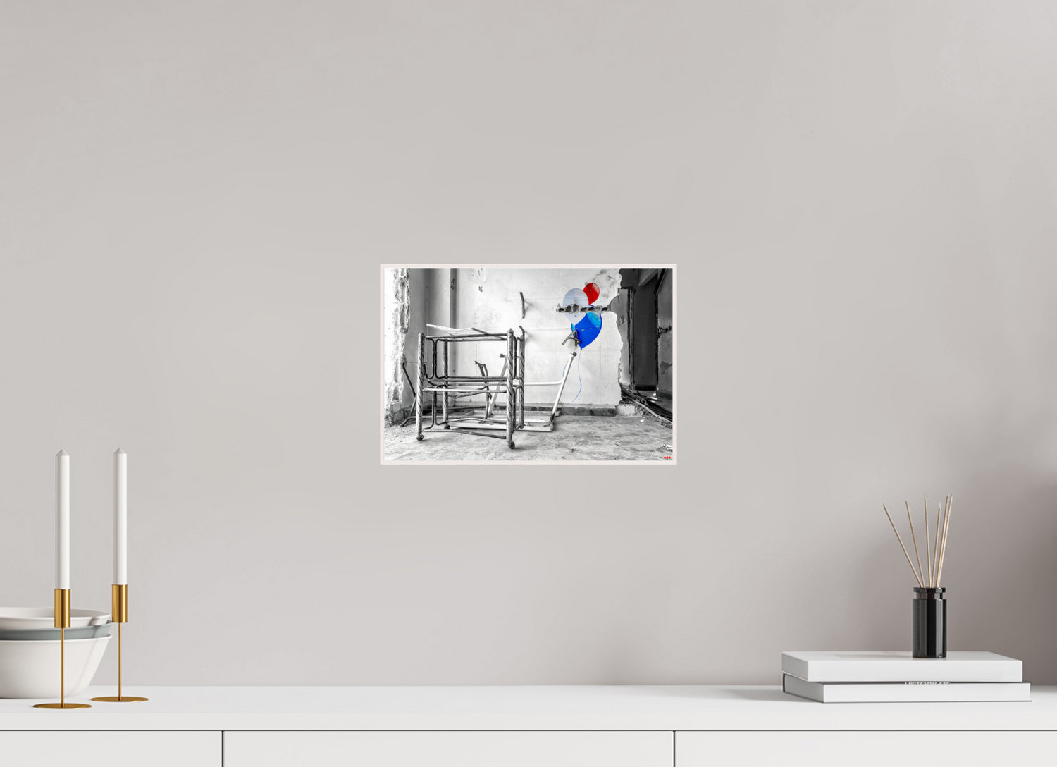 30 x 20 cm, Foto in ArtBox aus Massivholz Ahorn weiß RED³ SCSI Mursal I