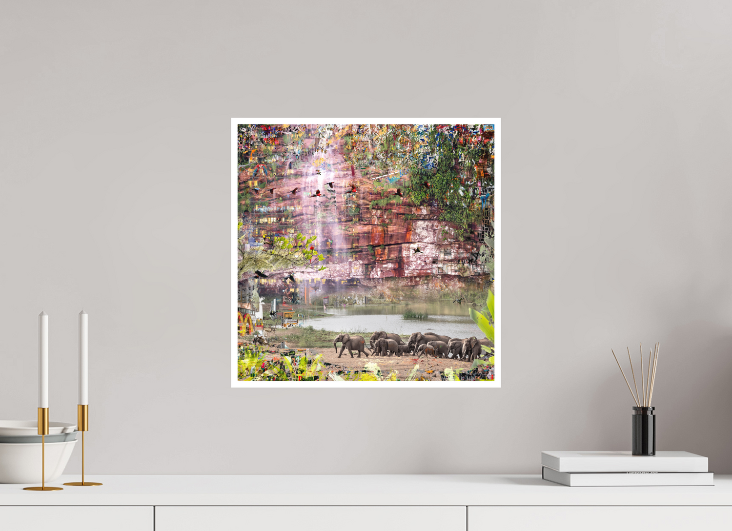 40 x 40 cm, Fine Art Print Hahnemühle William Turner RED³ WC Valdeci II