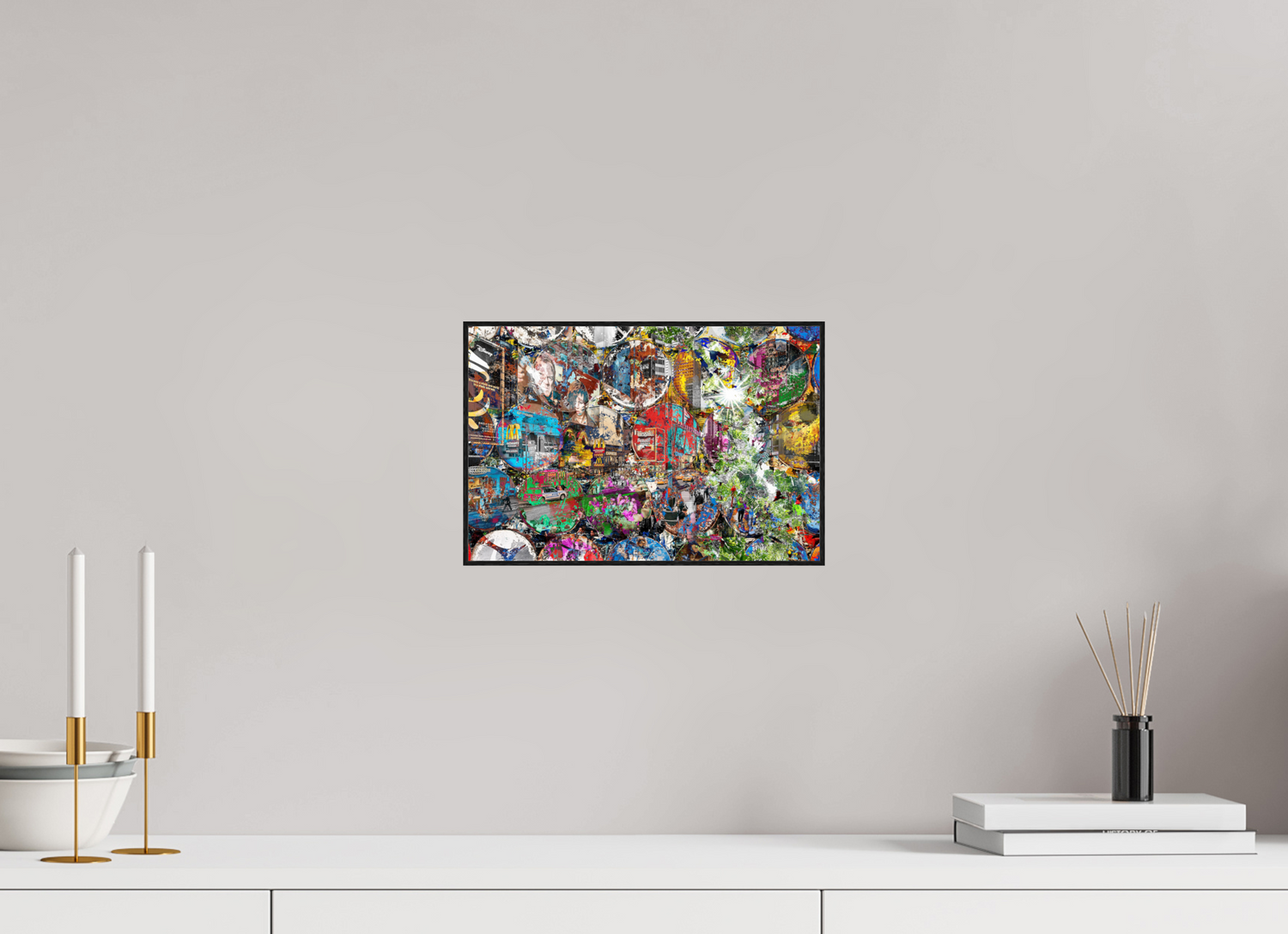 30 x 20 cm, Foto in ArtBox aus Massivholz Eiche schwarz RED³ HP Winston churchills boy I