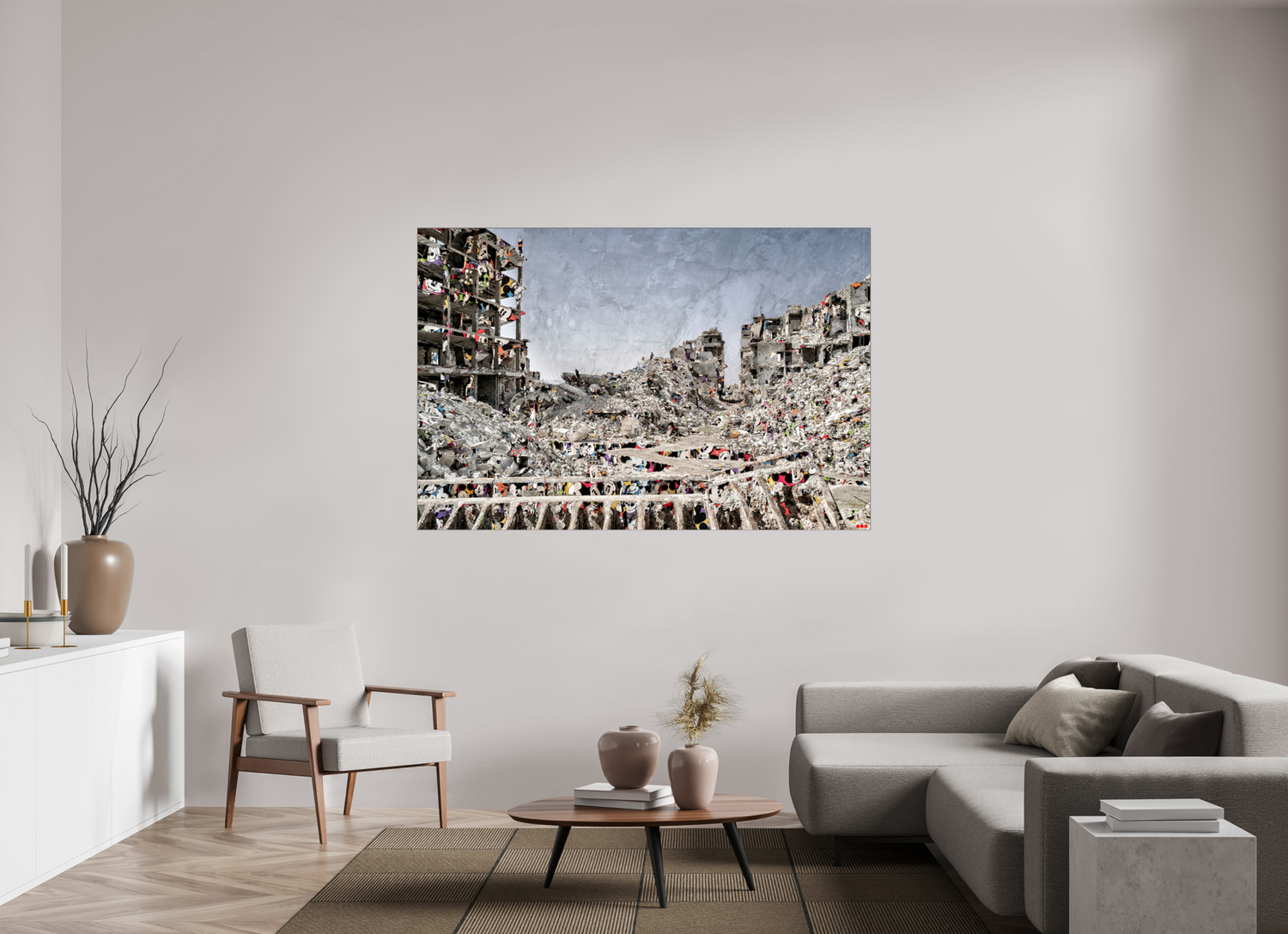 180 x 120 cm, Slimline Einfassung schwarz unter 2mm Acrylglas FA SCSI Majid I