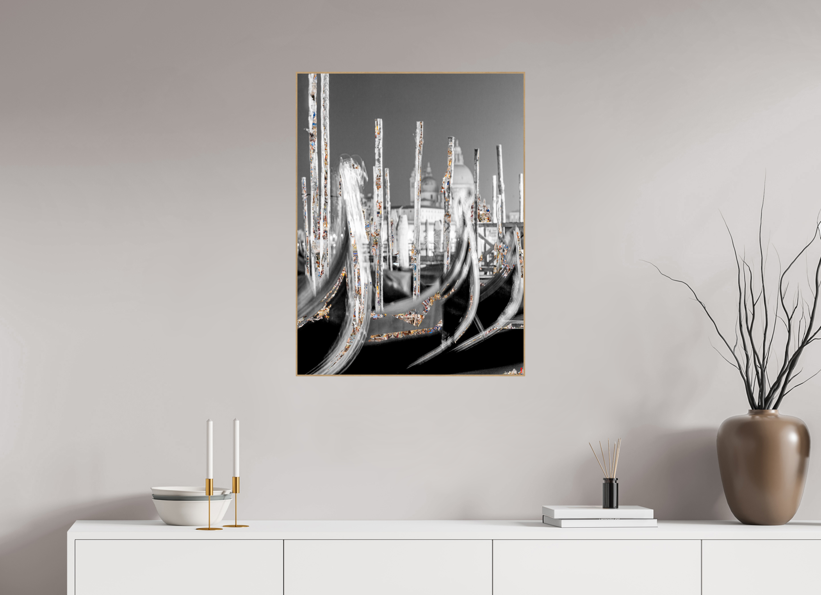 60 x 80 cm, Foto in ArtBox aus Massivholz Eiche natur RED³ HP Alina III