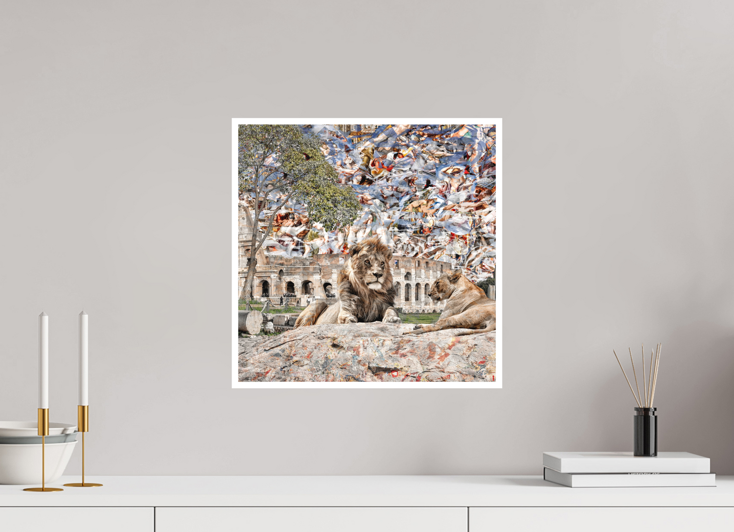 40 x 40 cm, Fine Art Print Hahnemühle William Turner RED³ WC Adjesa II