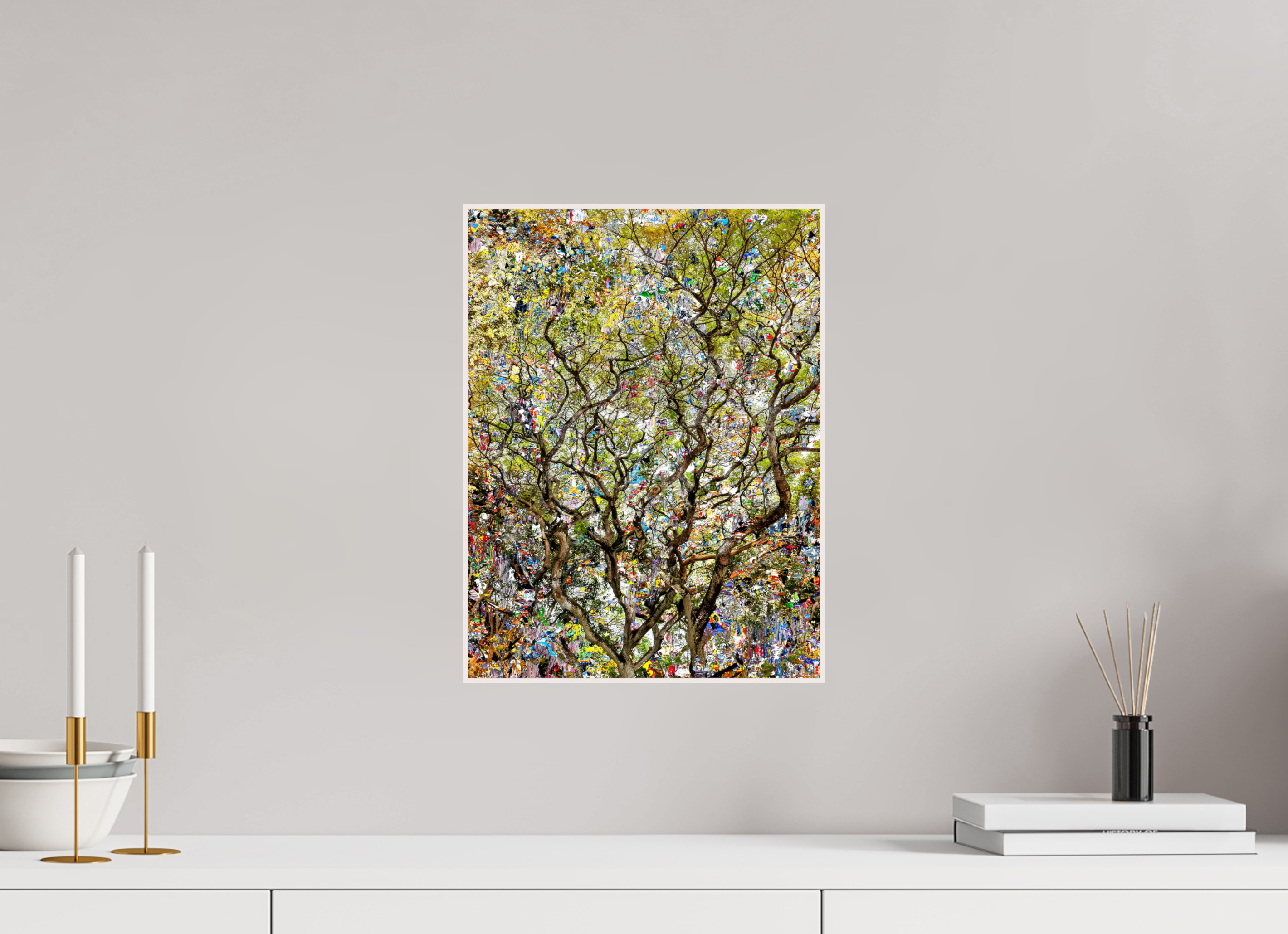 30 x 40 cm, Foto in ArtBox aus Massivholz Ahorn weiß RED³ HP Shakini III