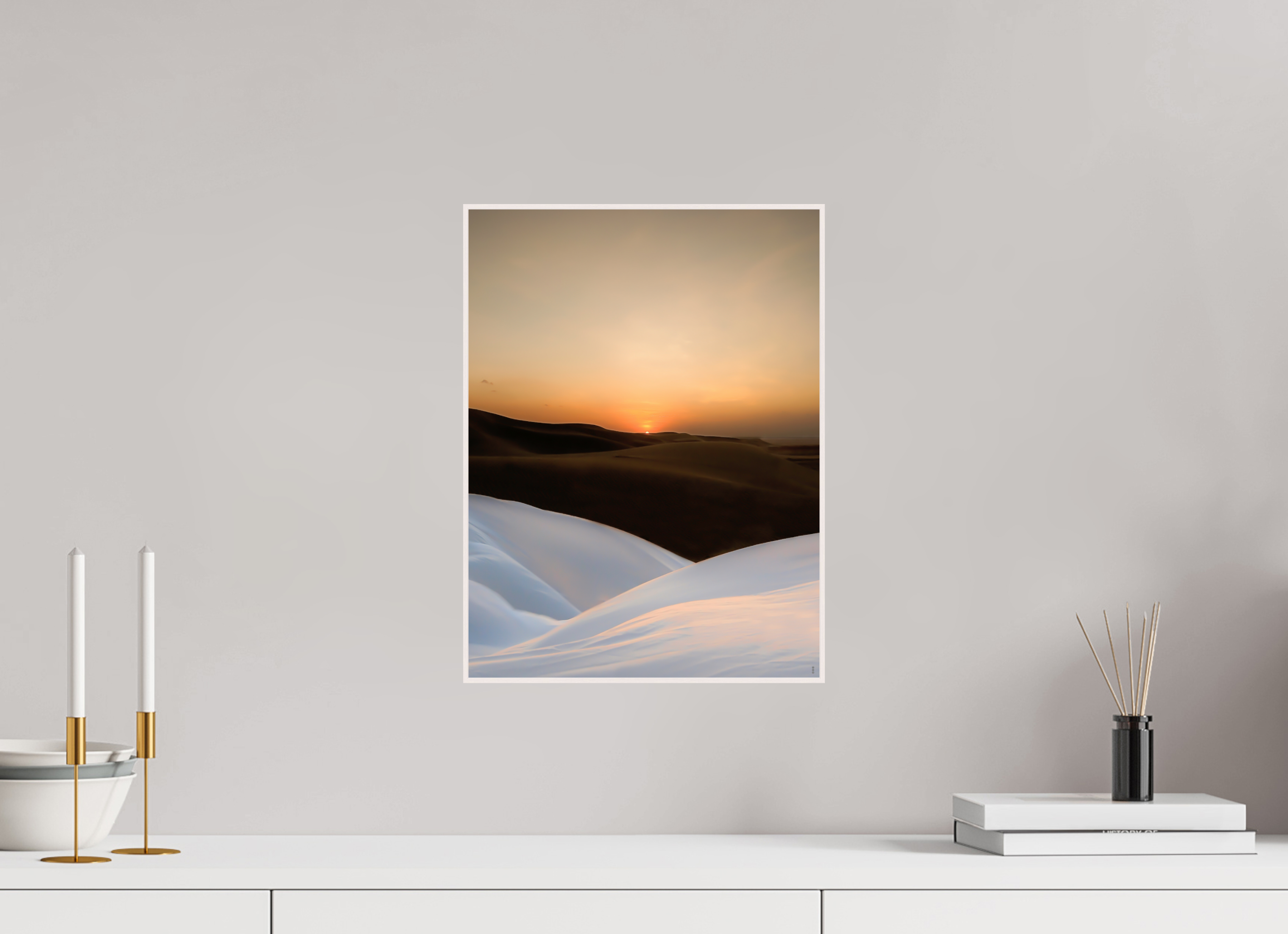 30 x 40 cm, Foto in ArtBox aus Massivholz Ahorn weiß RED³ PH Amirah III