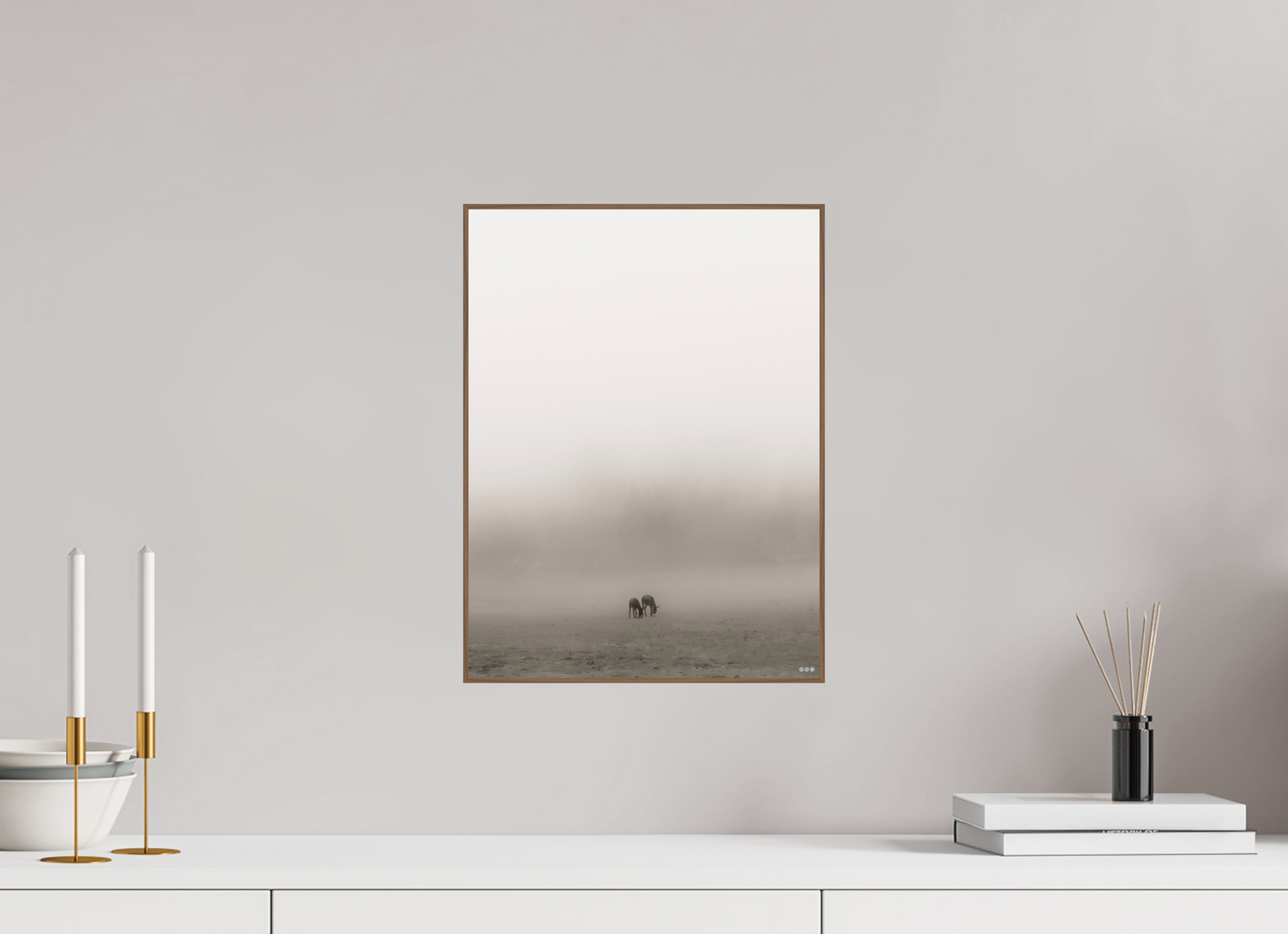 30 x 40 cm, Foto in ArtBox aus Massivholz Nussbaum RED³ PH Mamello III