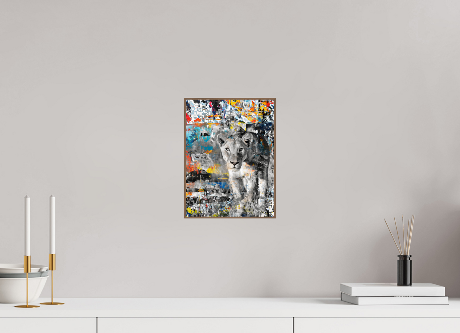 21 x 28 cm, Foto in ArtBox aus Massivholz Nussbaum RED³ Kachine III