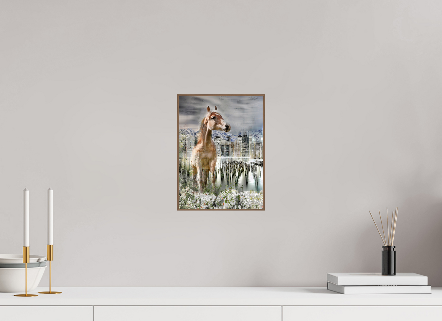 21 x 28 cm, Foto in ArtBox aus Massivholz Nussbaum RED³ HP Amazia III