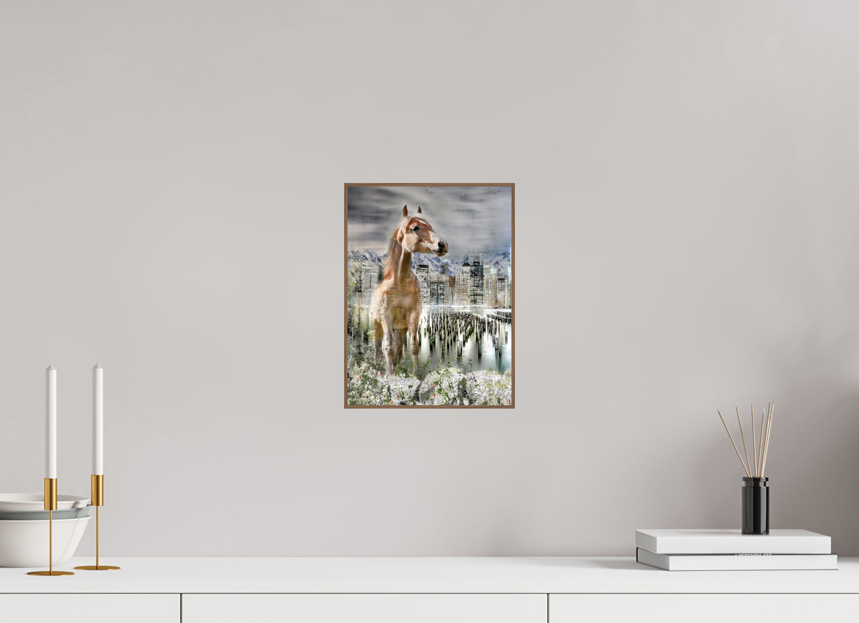 21 x 28 cm, Foto in ArtBox aus Massivholz Nussbaum RED³ HP Amazia III