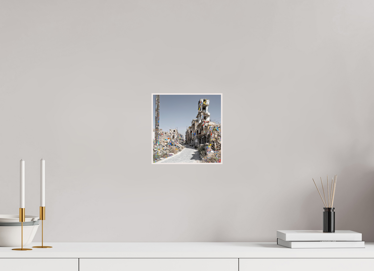 20 x 20 cm, Foto in ArtBox aus Massivholz Ahorn weiß RED³ SCSI Madiha II