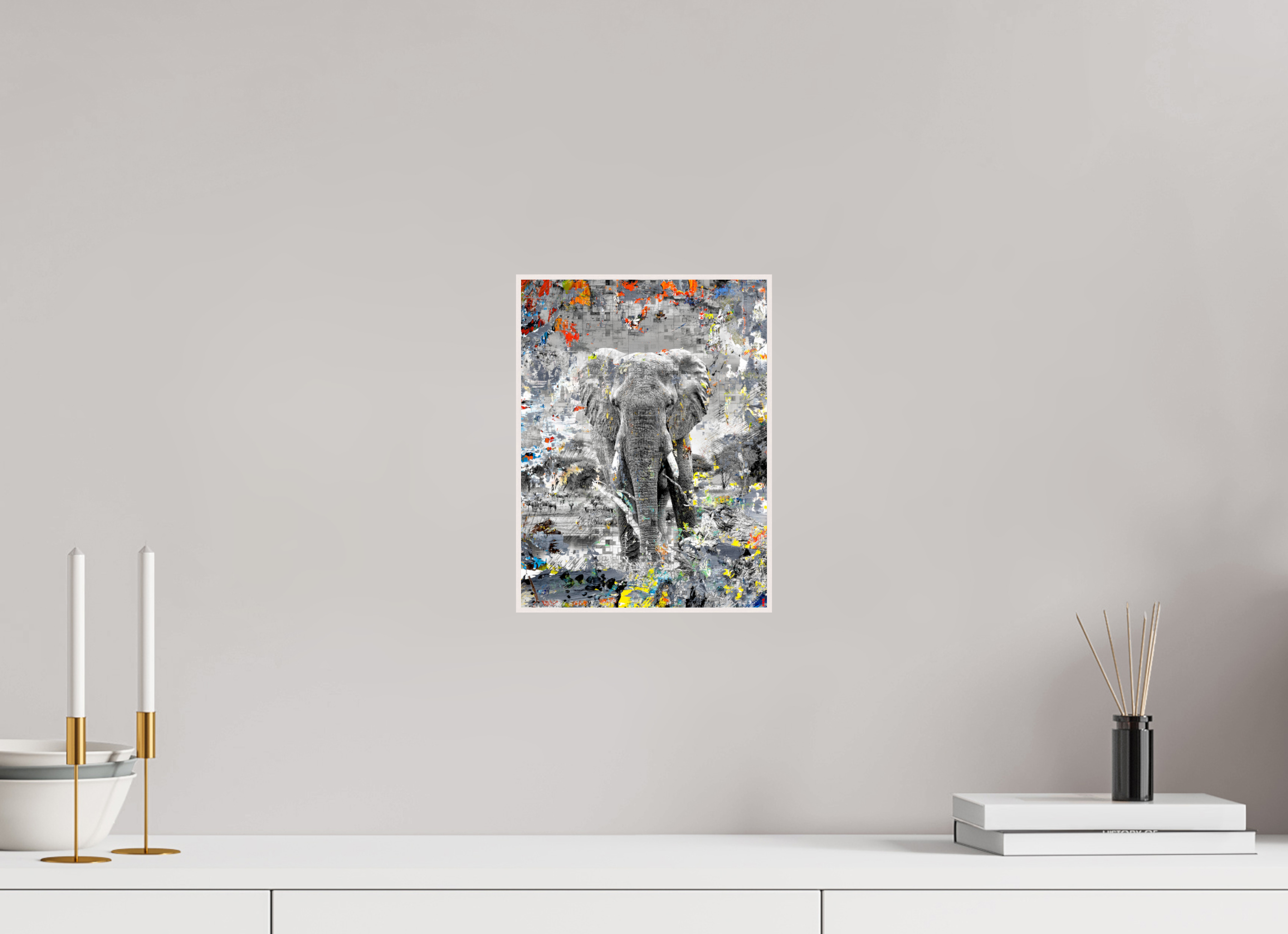 21 x 28 cm, Foto in ArtBox aus Massivholz Ahorn weiß RED³ WC Kajika III