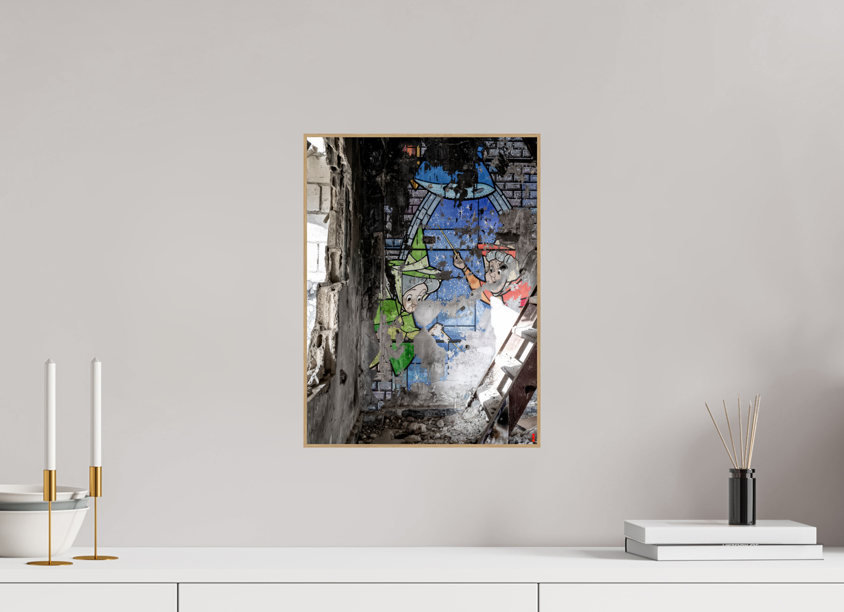 30 x 40 cm, Foto in ArtBox aus Massivholz Eiche natur RED³ SCSI Mazaya III