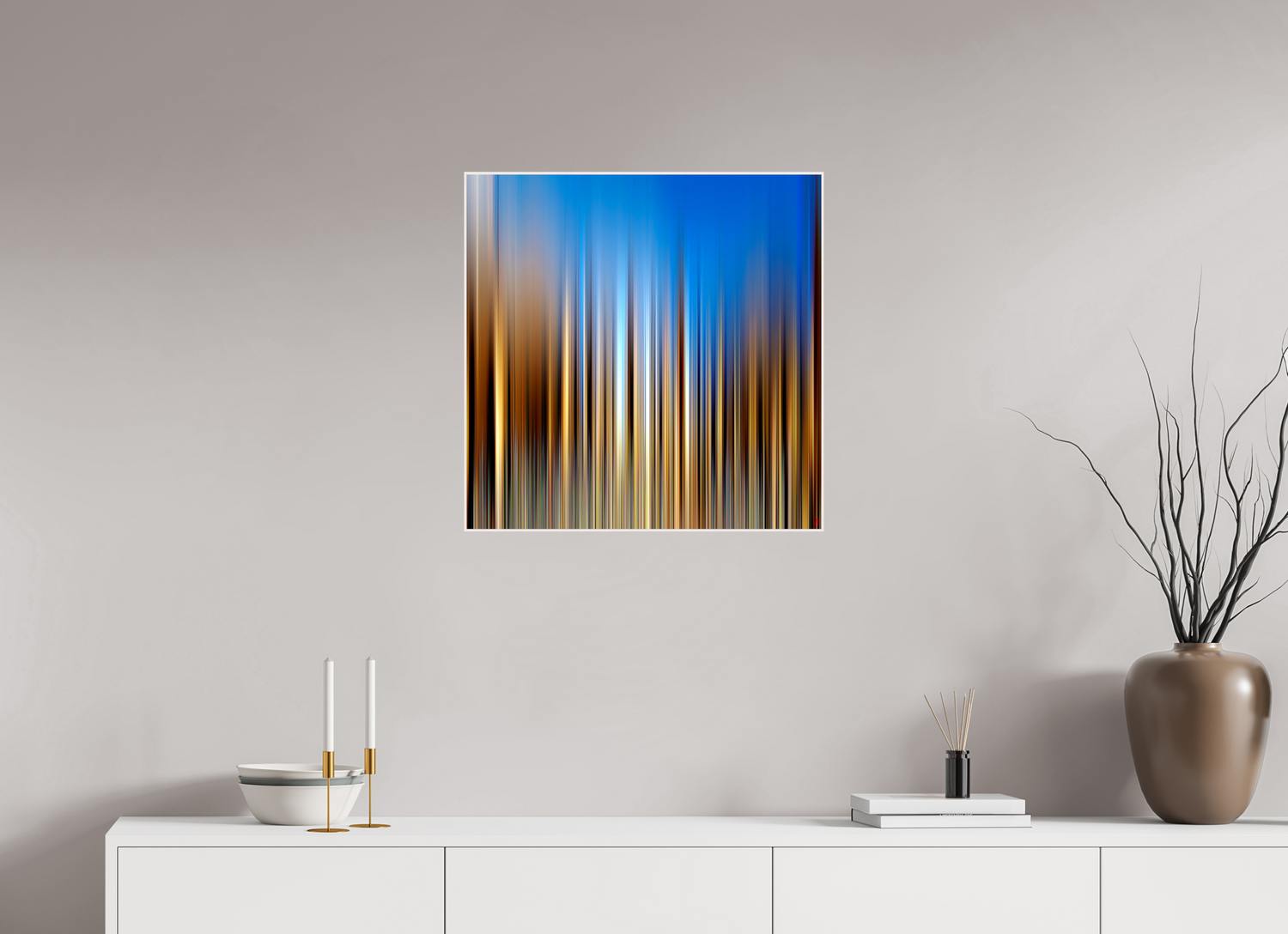 60 x 60 cm, Foto in ArtBox aus Massivholz Ahorn weiß RED³ PH Ayondele II