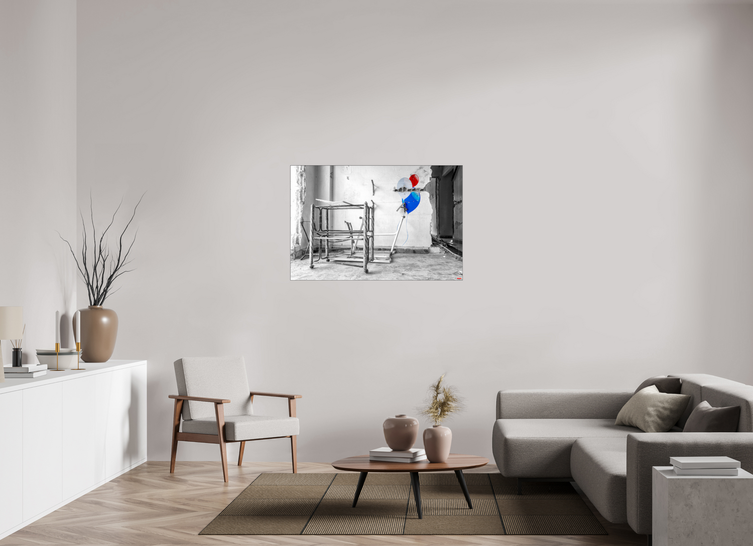 120 x 80 cm, Slimline Einfassung schwarz unter 2mm Acrylglas FA SCSI Mursal I