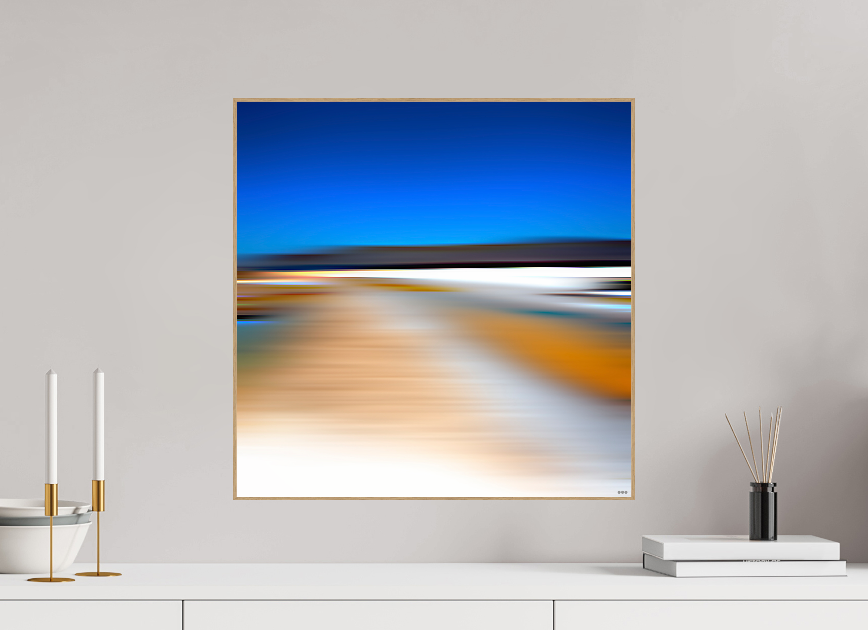 50 x 50 cm, Foto in ArtBox aus Massivholz Eiche natur RED³ PH Antankara II