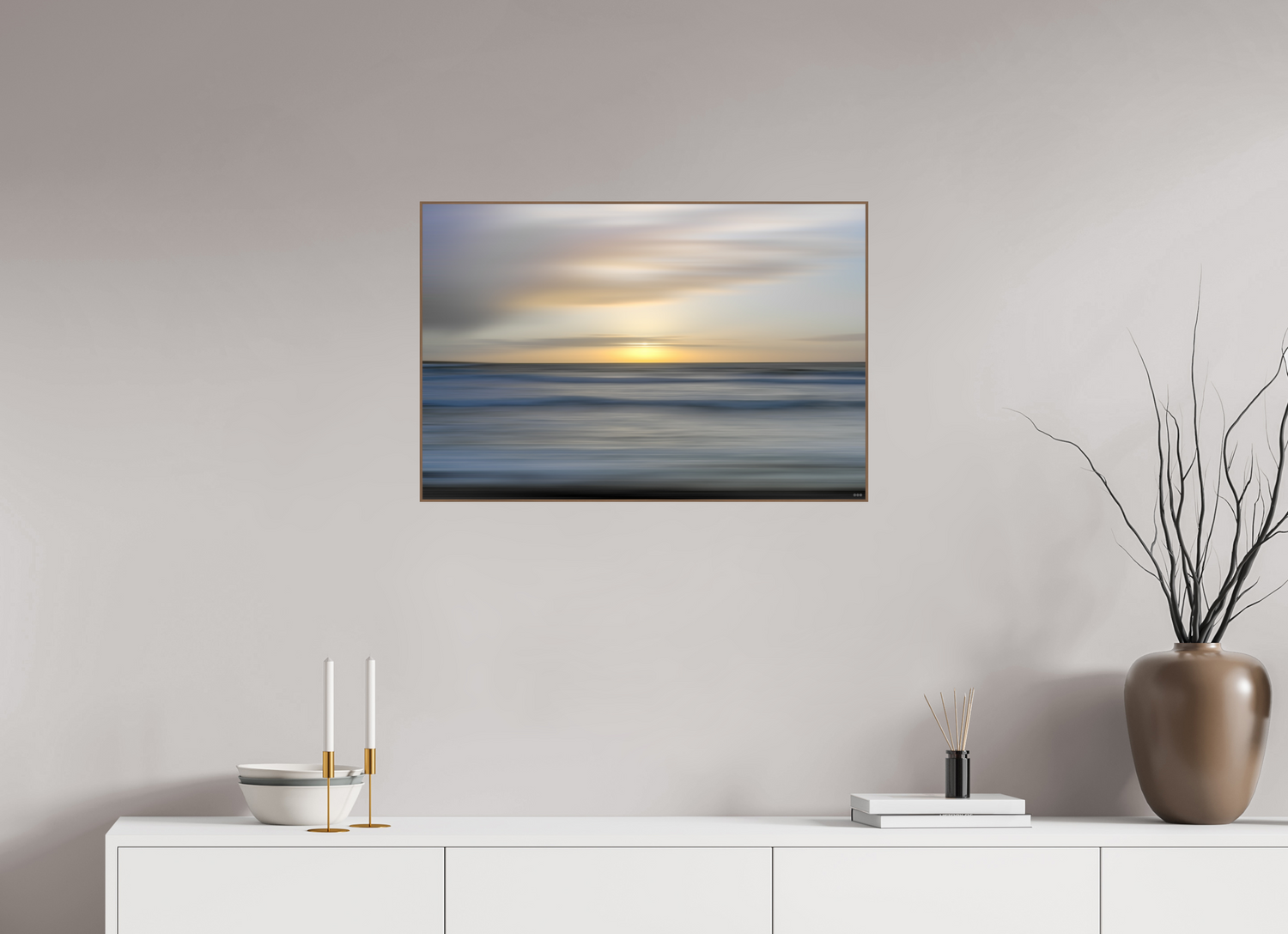 75 x 50 cm, Foto in ArtBox aus Massivholz Nussbaum RED³ PH Salome I