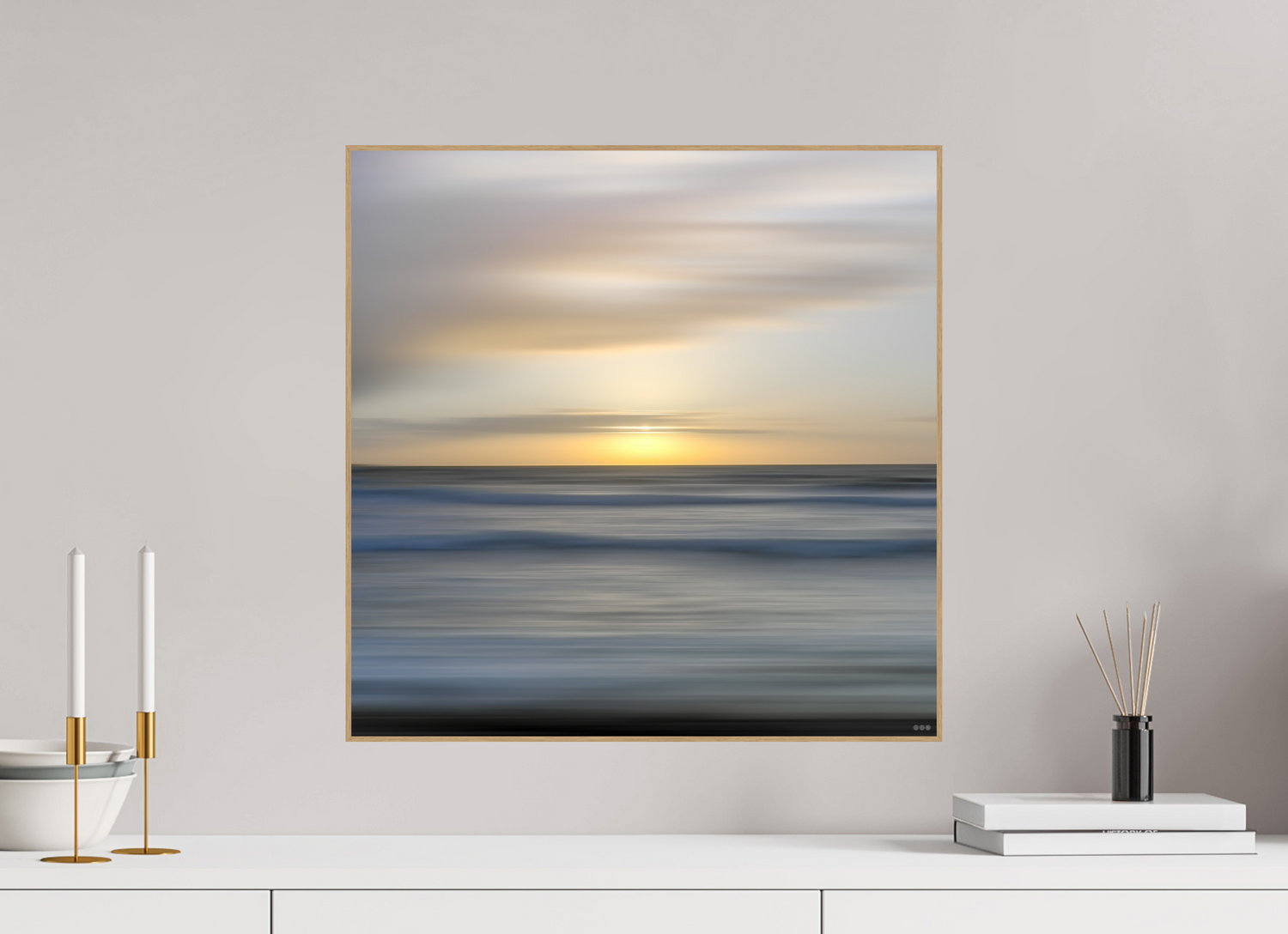 50 x 50 cm, Foto in ArtBox aus Massivholz Eiche natur RED³ PH Salome II