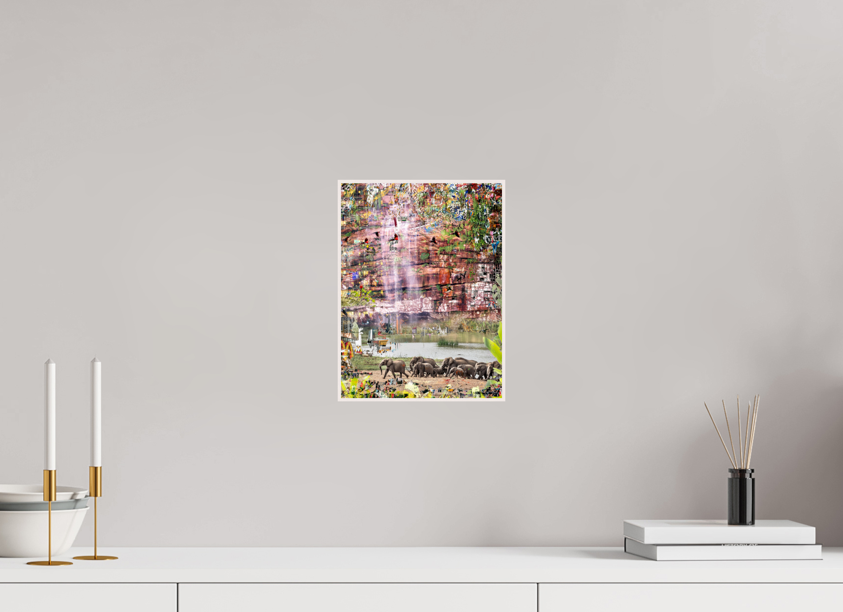 21 x 28 cm, Foto in ArtBox aus Massivholz Ahorn weiß RED³ WC Valdeci III