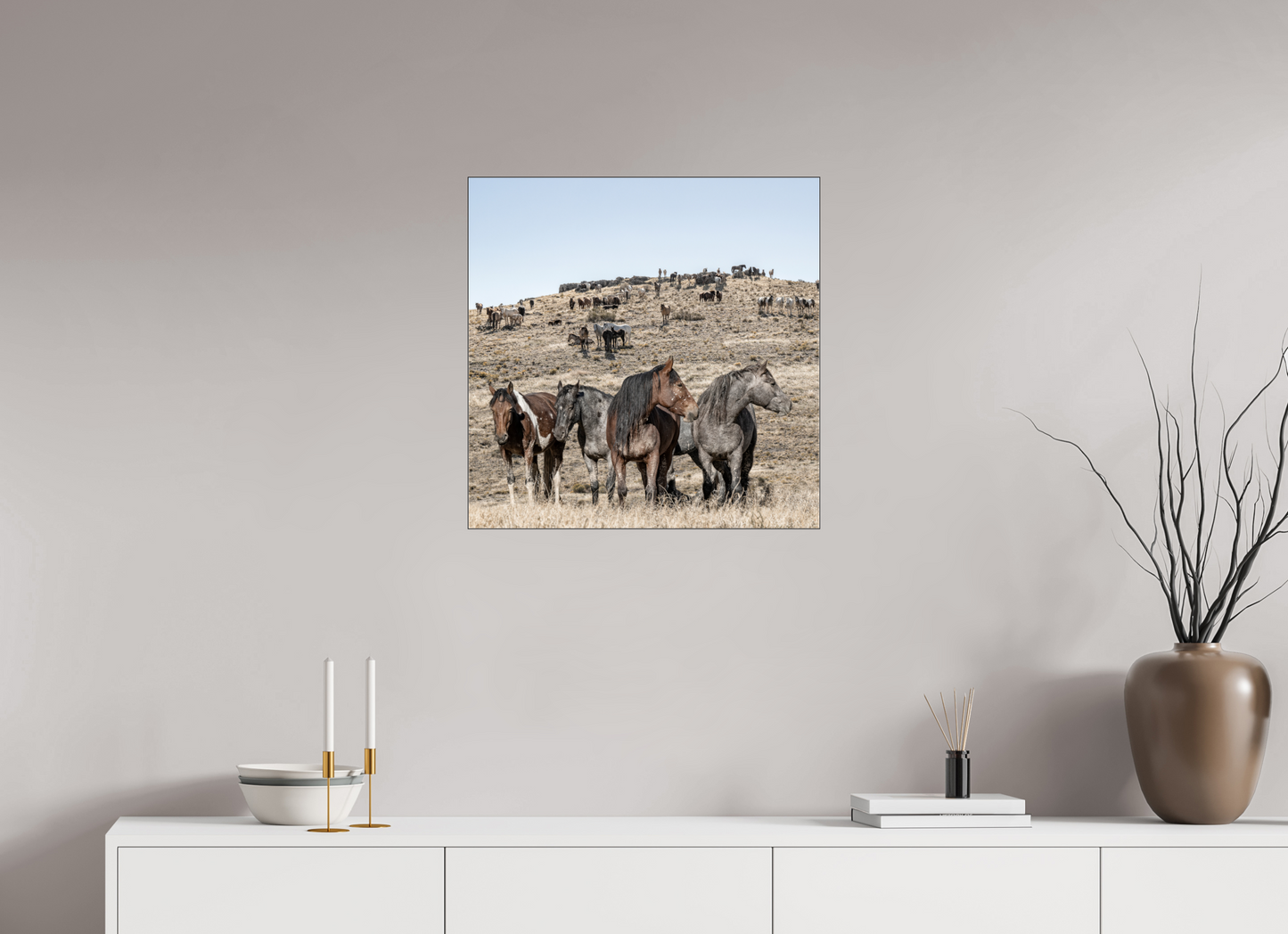 Wild Mustangs Bemossed II