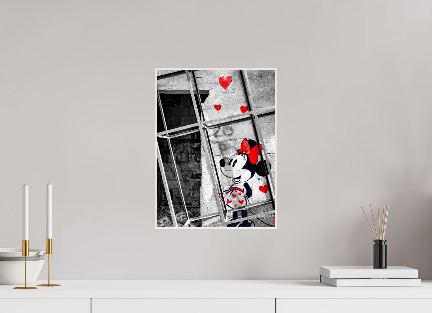 30 x 40 cm, Foto in ArtBox aus Massivholz Ahorn weiß RED³ SCSI Madiar III