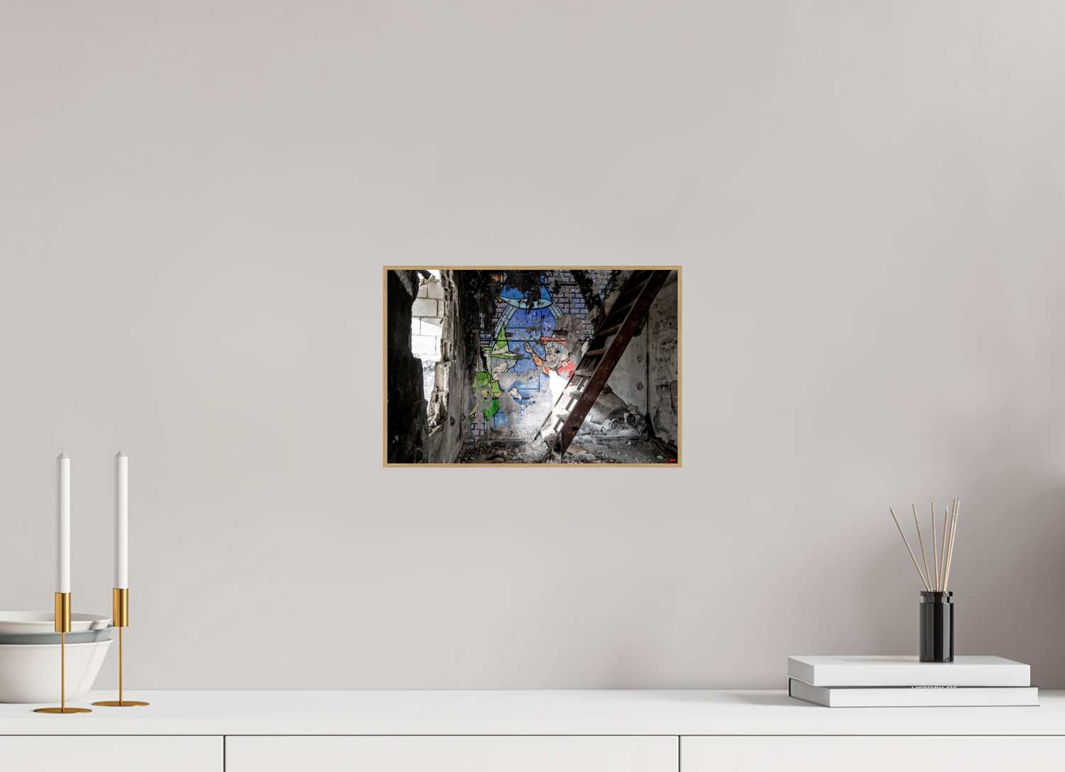 30 x 20 cm, Foto in ArtBox aus Massivholz Eiche natur RED³ SCSI Mazaya I