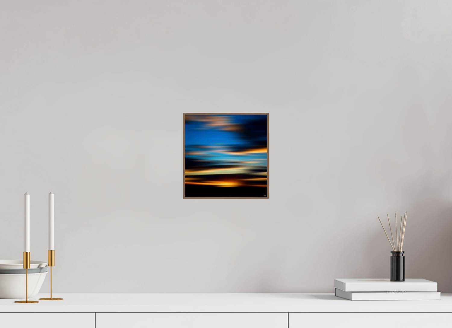 20 x 20 cm, Foto in ArtBox aus Massivholz Nussbaum RED³ PH Nahara II