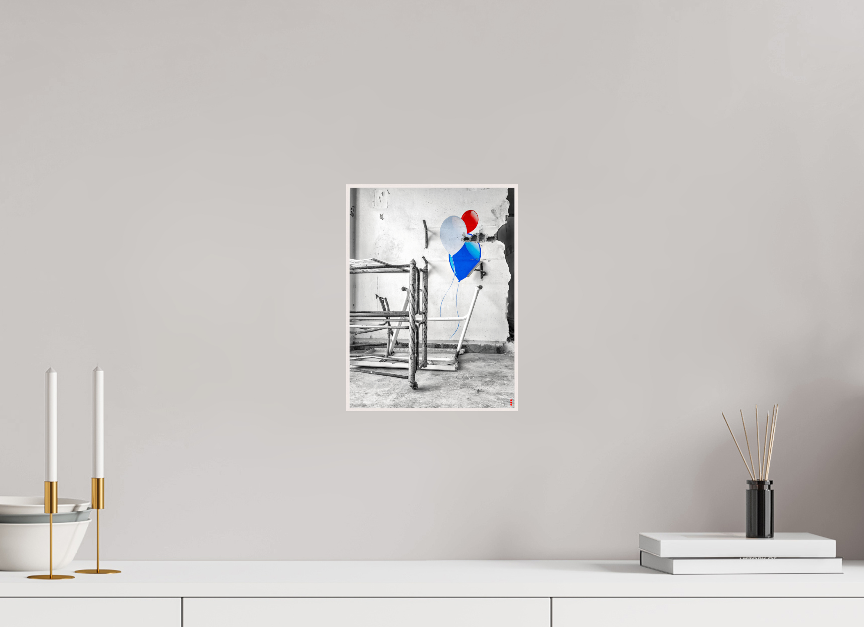 21 x 28 cm, Foto in ArtBox aus Massivholz Ahorn weiß RED³ SCSI Mursal III