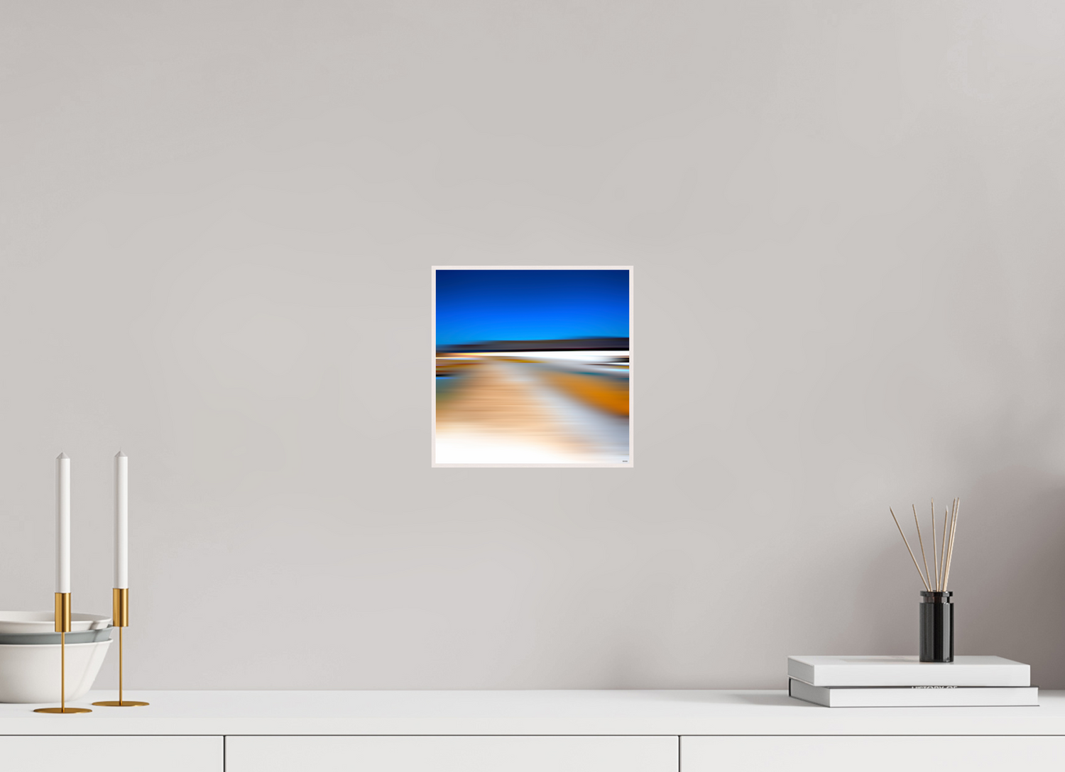 20 x 20 cm, Foto in ArtBox aus Massivholz Ahorn weiß RED³ PH Antankara II