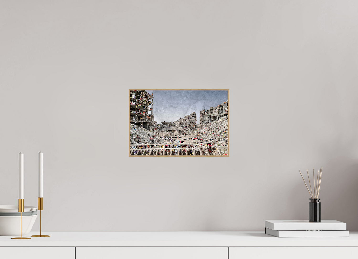 30 x 20 cm, Foto in ArtBox aus Massivholz Eiche natur RED³ SCSI Majid I