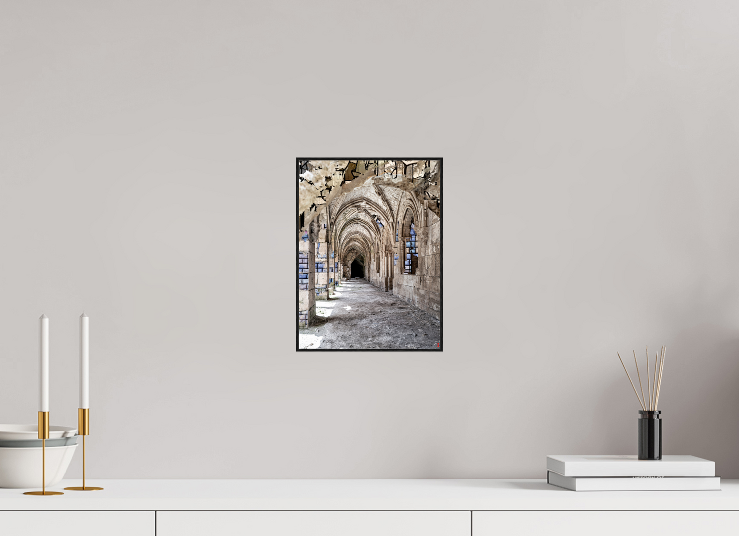 21 x 28 cm, Foto in ArtBox aus Massivholz Eiche schwarz RED³ SCSI Mehdiya III