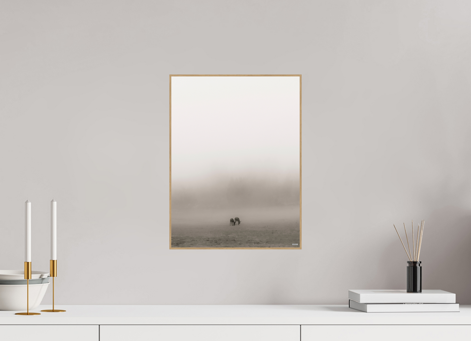 30 x 40 cm, Foto in ArtBox aus Massivholz Eiche natur RED³ PH Mamello III