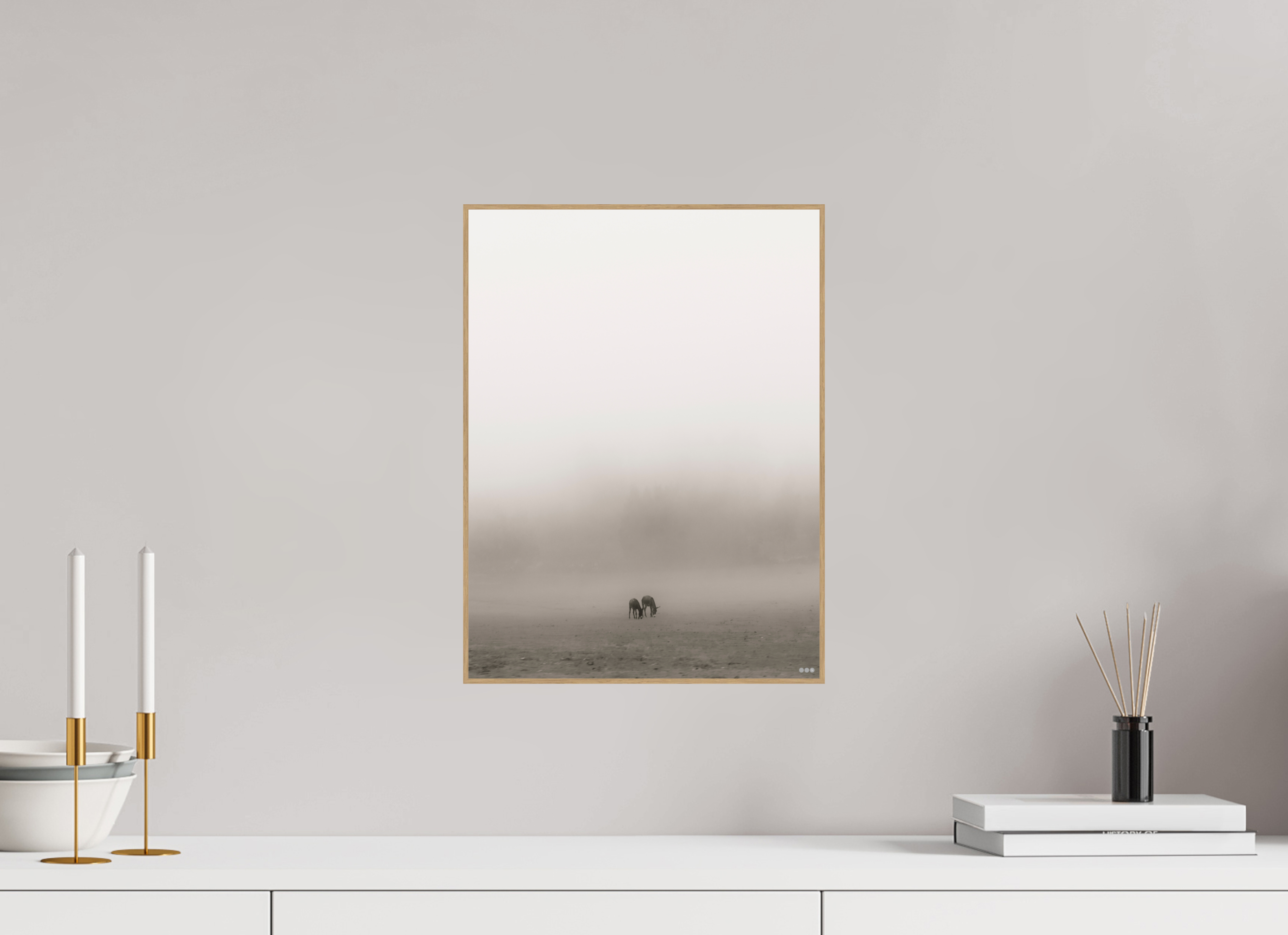 30 x 40 cm, Foto in ArtBox aus Massivholz Eiche natur RED³ PH Mamello III