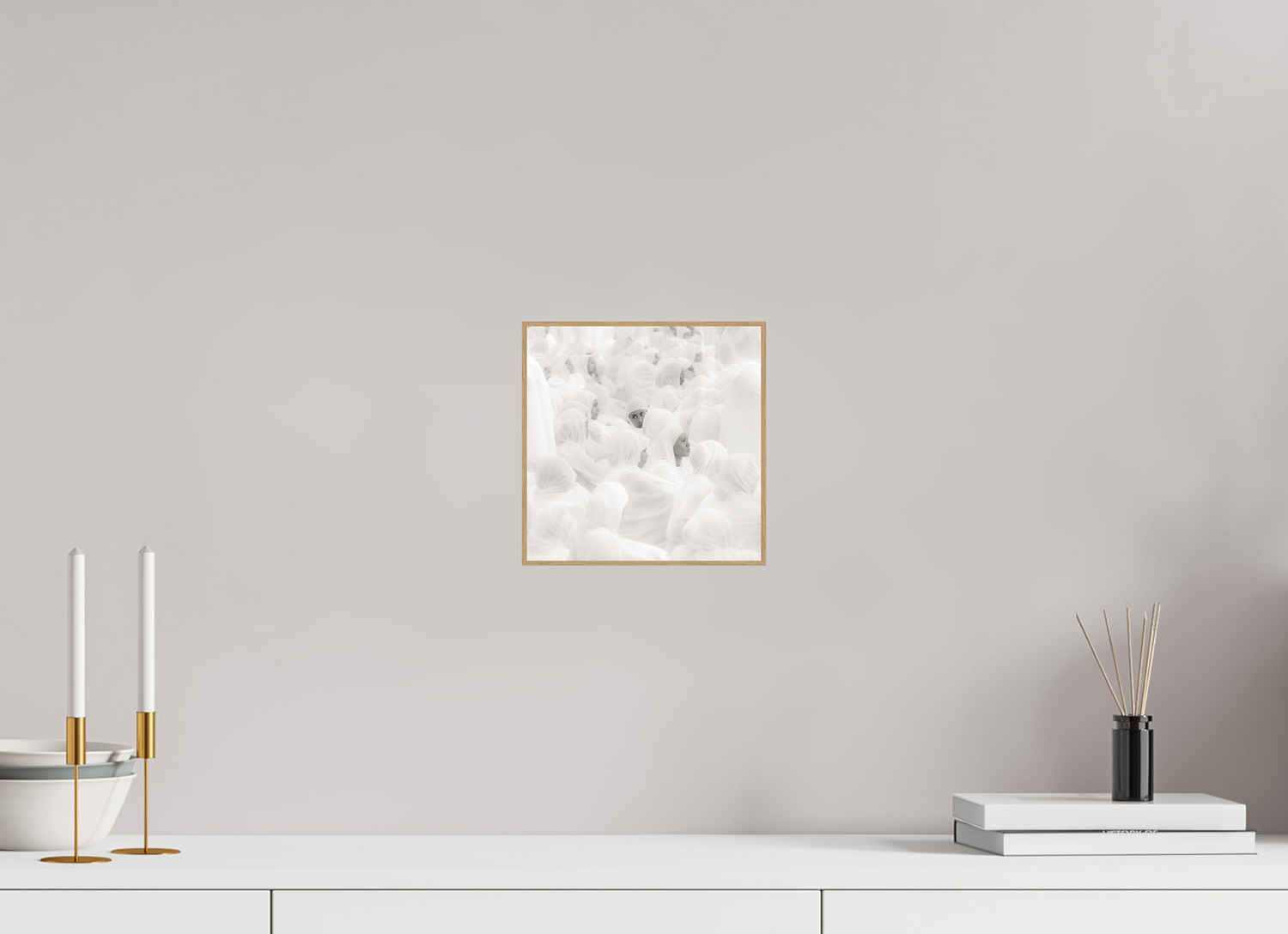 20 x 20 cm, Foto in ArtBox aus Massivholz Eiche natur RED³ PH Malia II