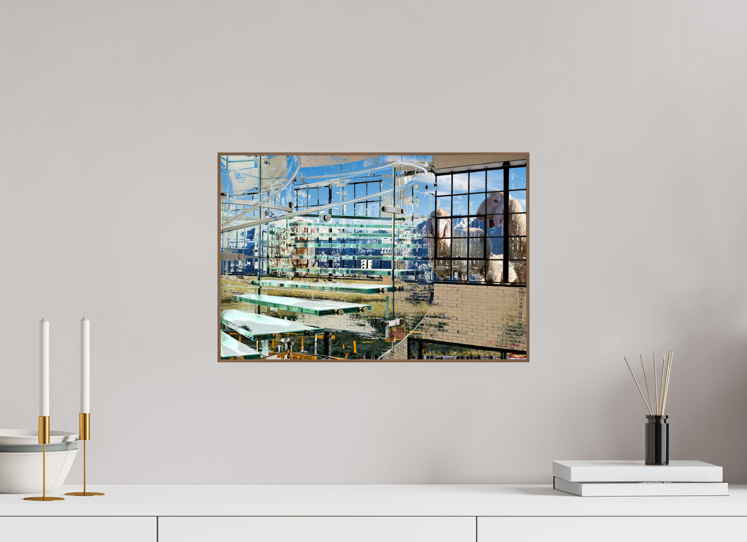 45 x 30 cm, Foto in ArtBox aus Massivholz Nussbaum RED³ HP Malia I