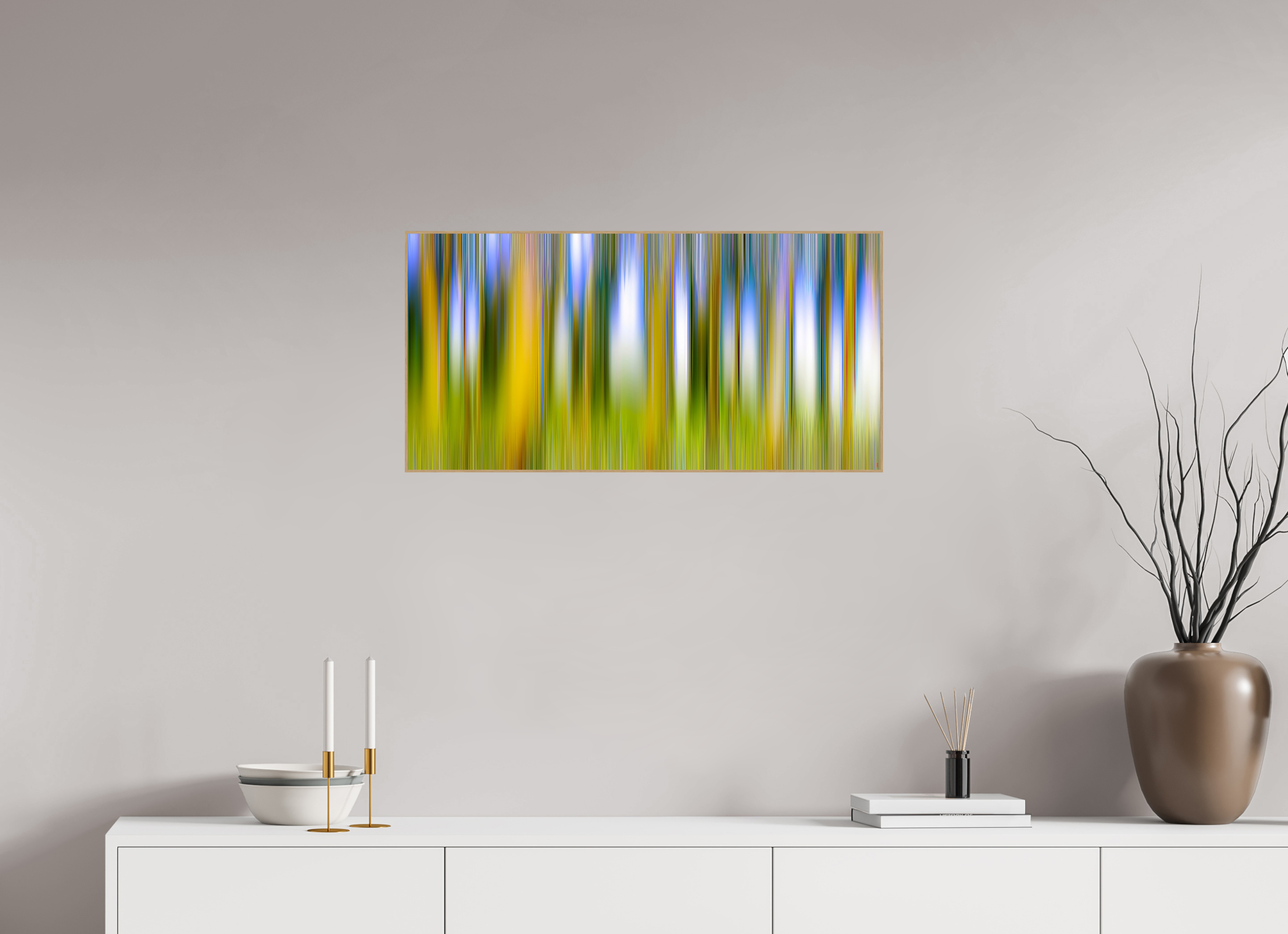 80 x 40 cm, Foto in ArtBox aus Massivholz Eiche natur RED³ PH Ayashe V