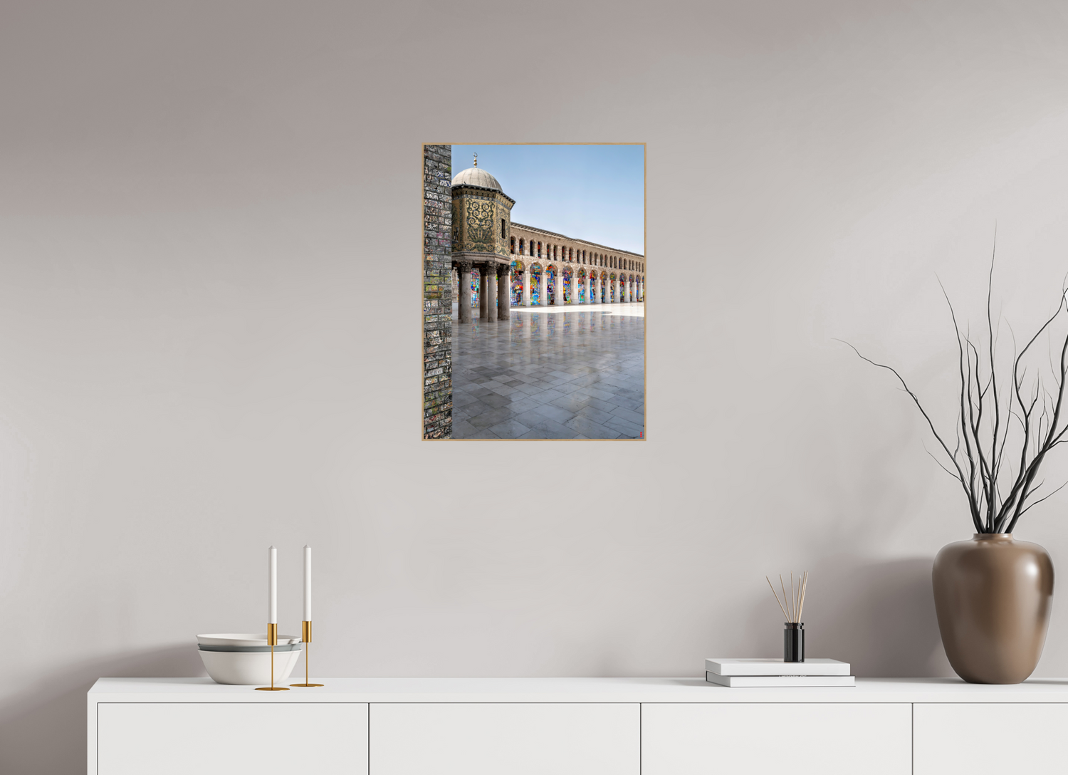 45 x 60 cm, Foto in ArtBox aus Massivholz Eiche natur RED³ SCSI Mazin III