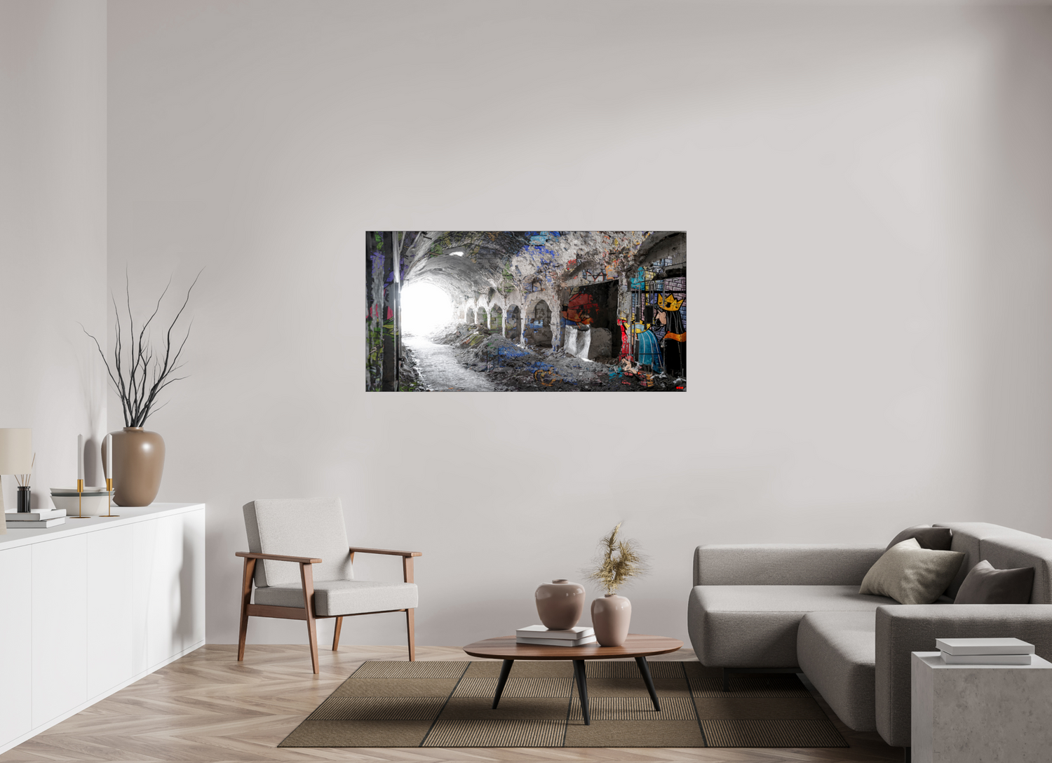 160 x 80 cm, Slimline Einfassung schwarz unter 2mm Acrylglas FA SCSI Maysa V