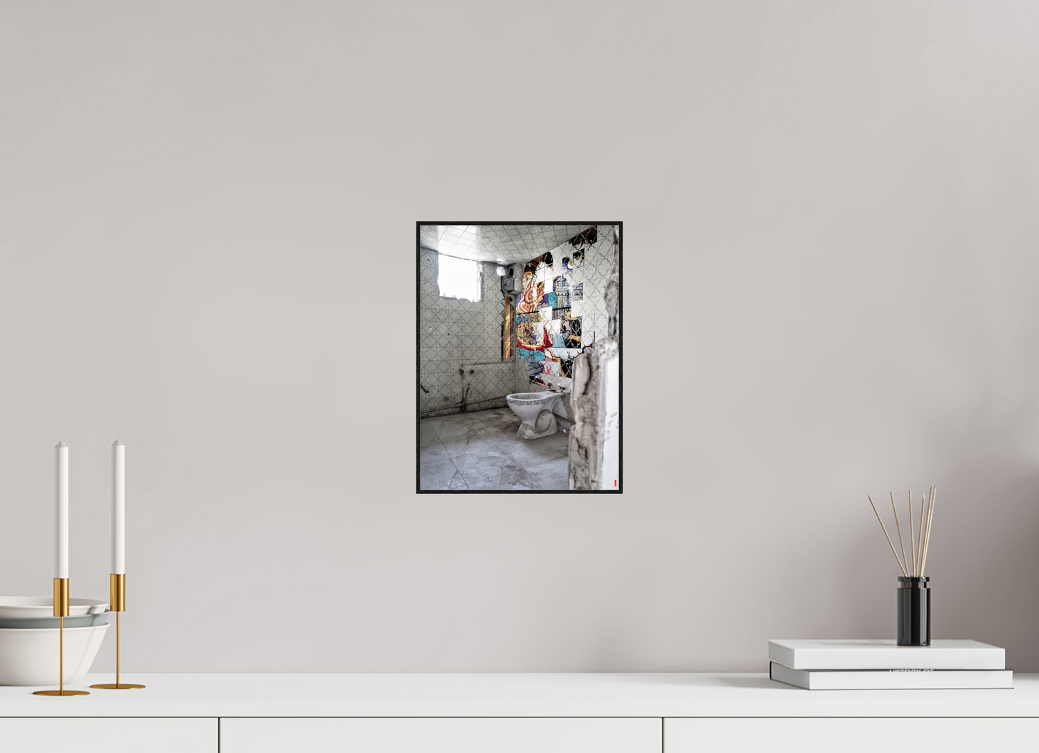 21 x 28 cm, Foto in ArtBox aus Massivholz Eiche schwarz RED³ SCSI Masirah III