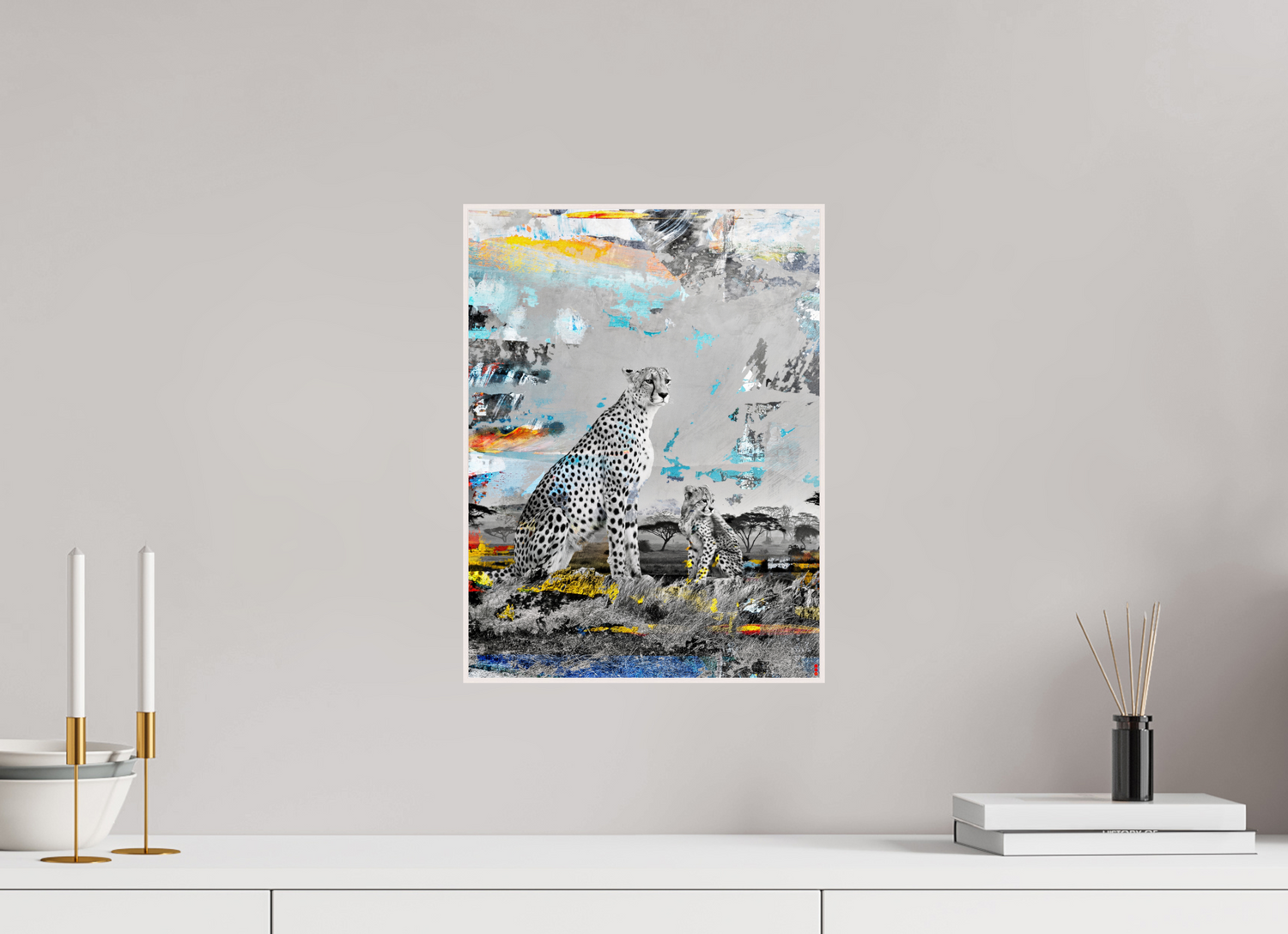 30 x 40 cm, Foto in ArtBox aus Massivholz Ahorn weiß RED³ WC Ladebayo III