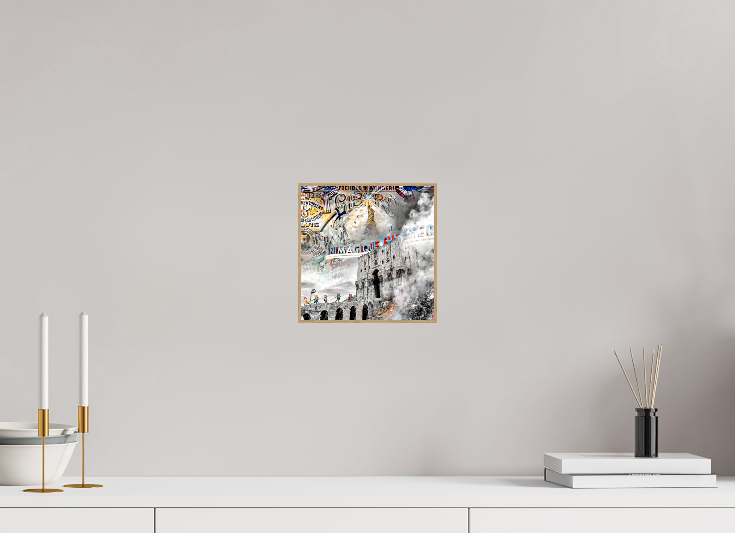 20 x 20 cm, Foto in ArtBox aus Massivholz Eiche natur RED³ SCSI Mumtaz II