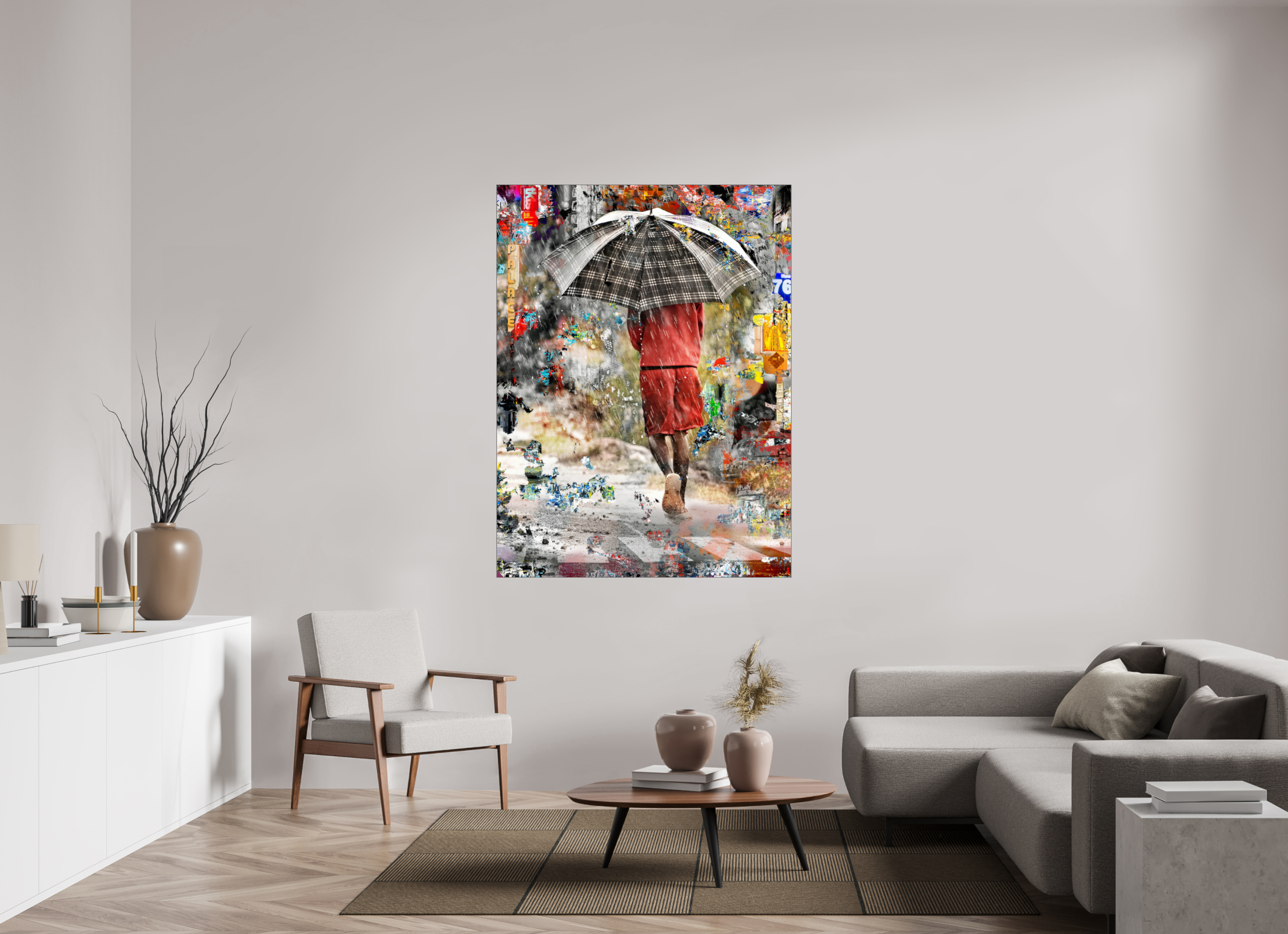 120 x 160 cm, Slimline Einfassung schwarz unter 2mm Acrylglas FA HP Wash III