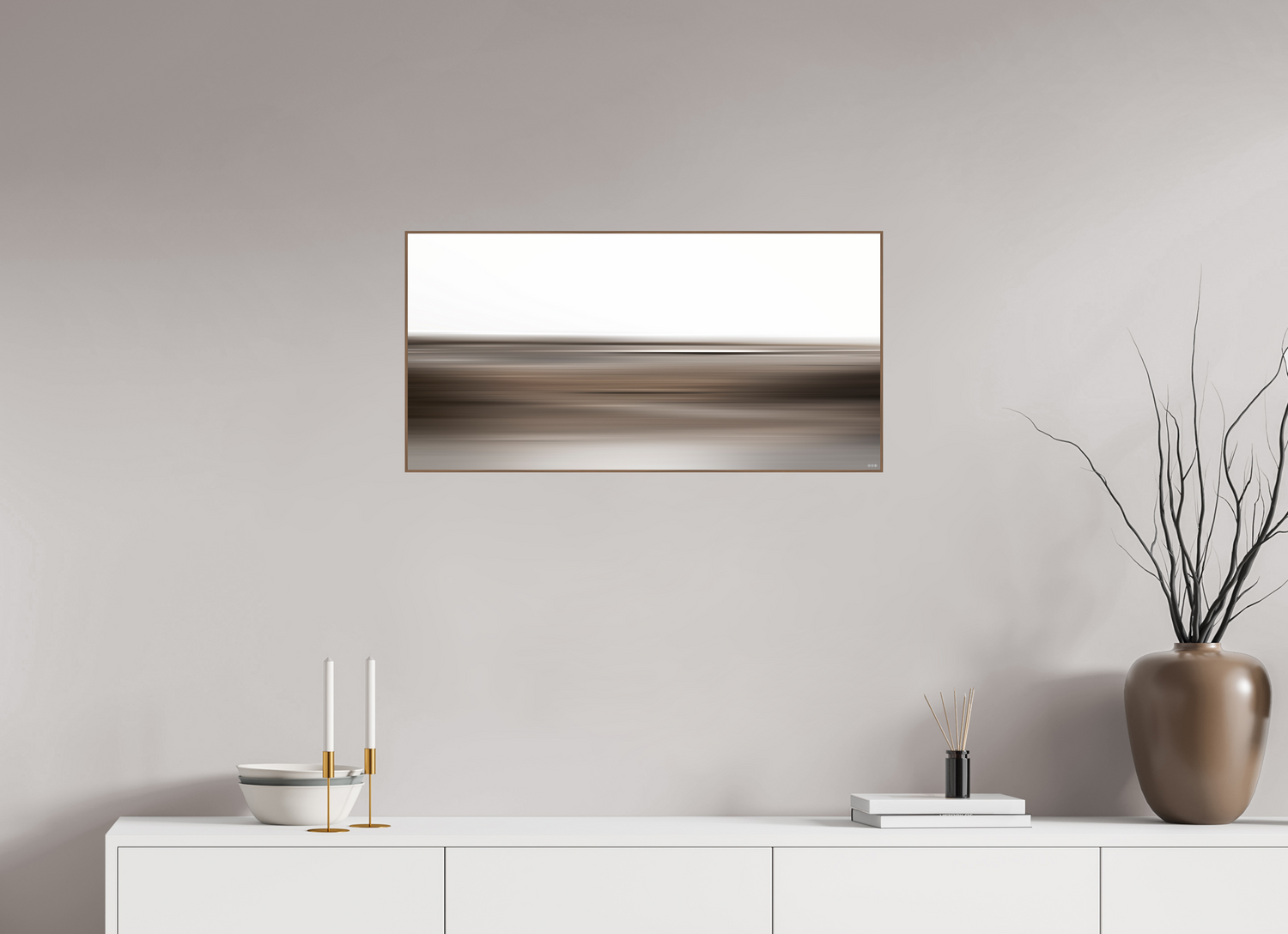 80 x 40 cm, Foto in ArtBox aus Massivholz Nussbaum RED³ PH Adisa V