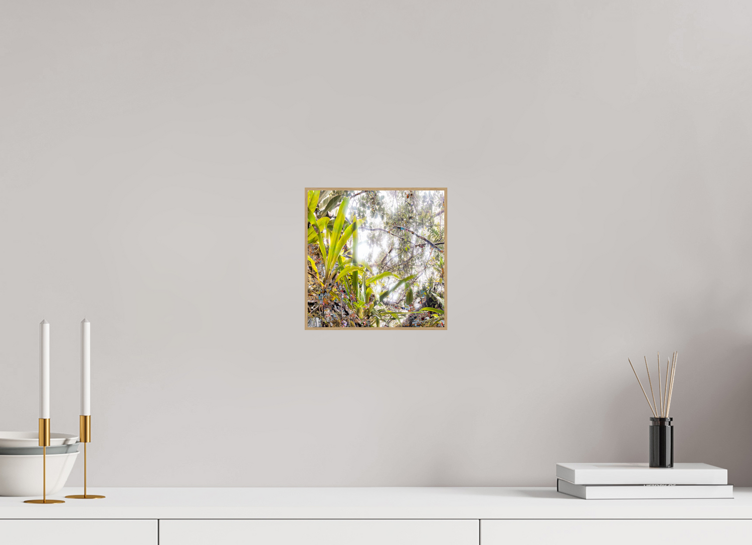 20 x 20 cm, Foto in ArtBox aus Massivholz Eiche natur RED³ HP Amara II